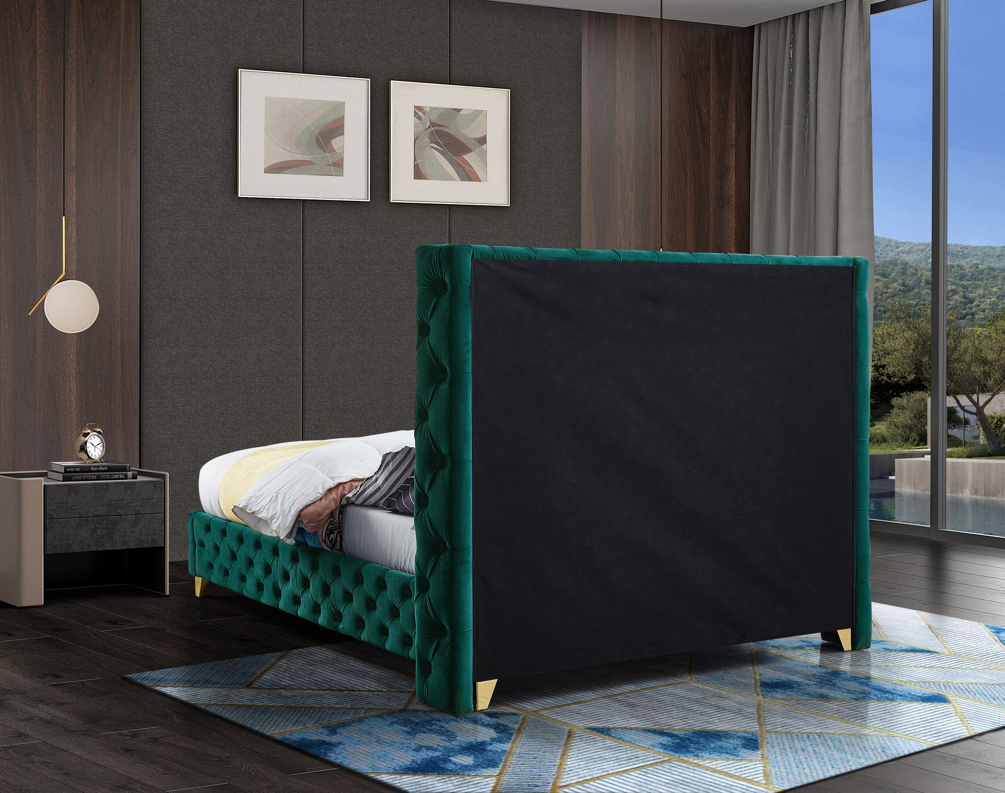 Savan Velvet Full Size Bed