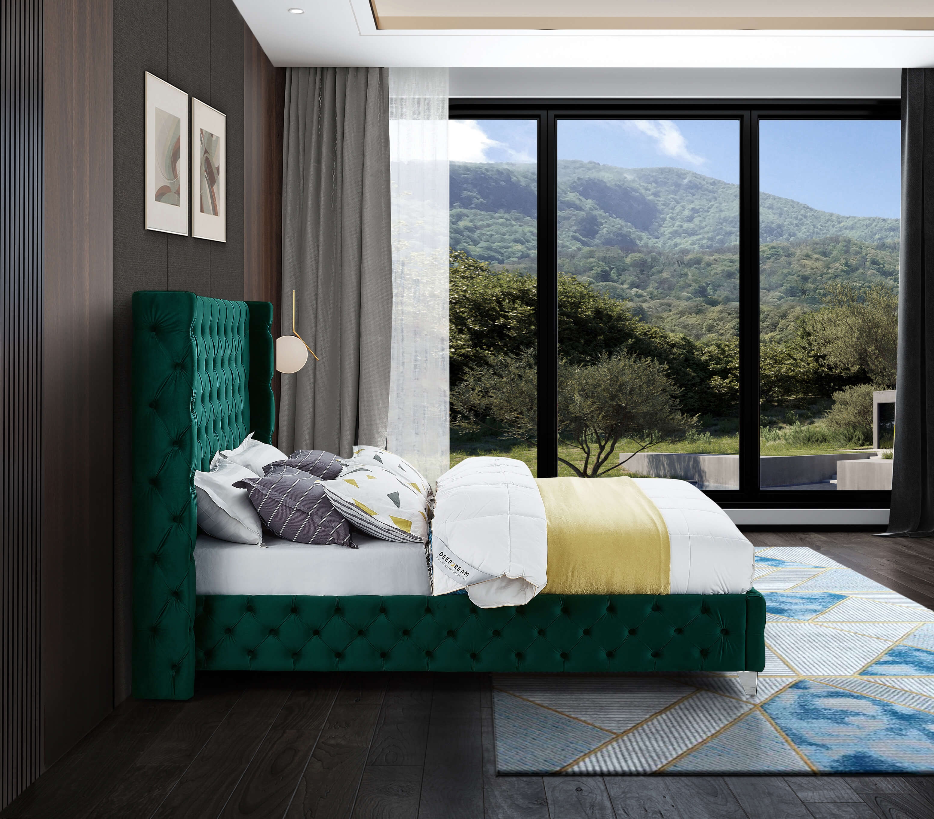 Savan Velvet Bed