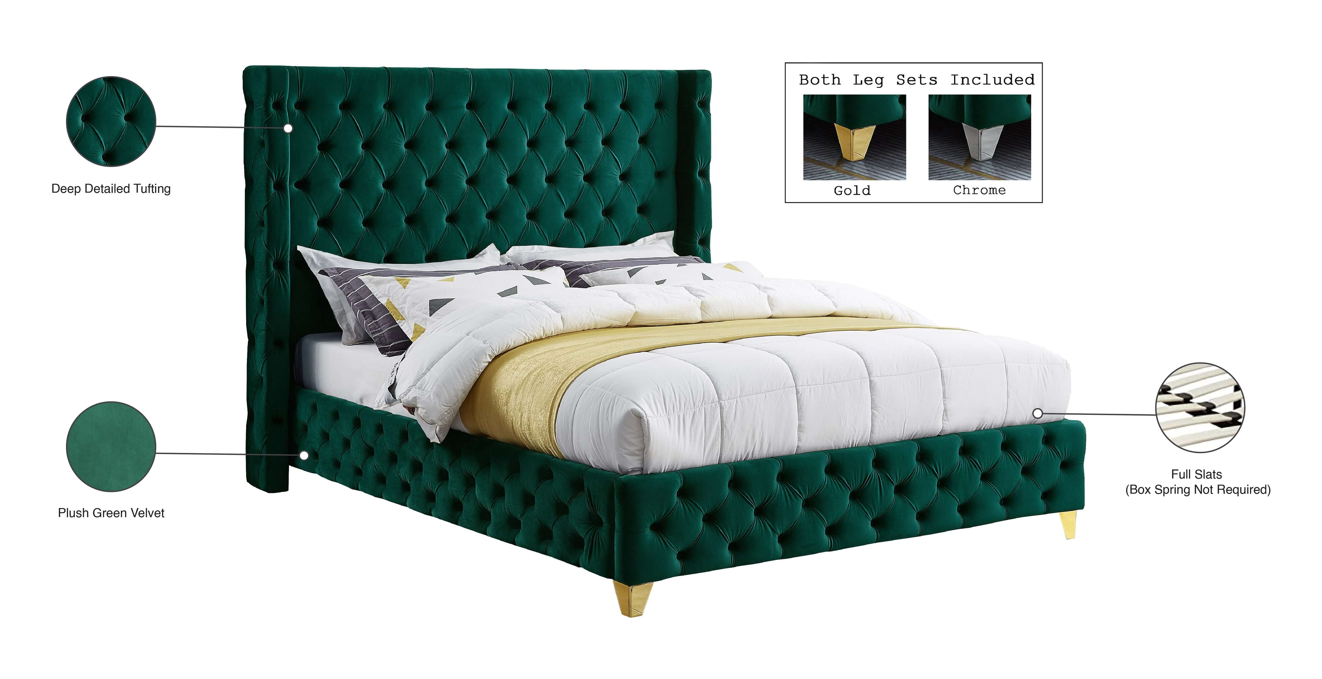 Savan Velvet Bed