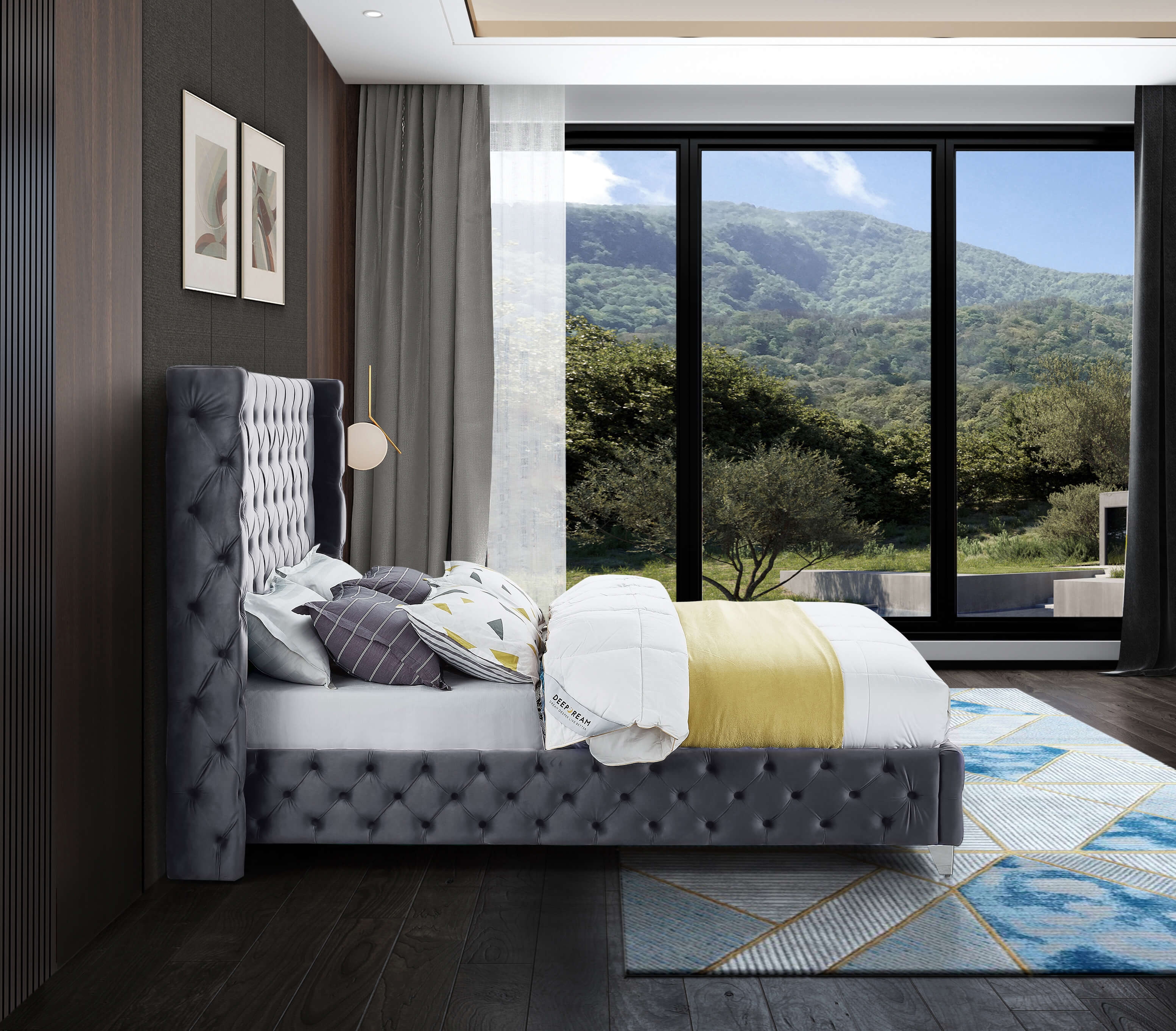 Savan Velvet Bed