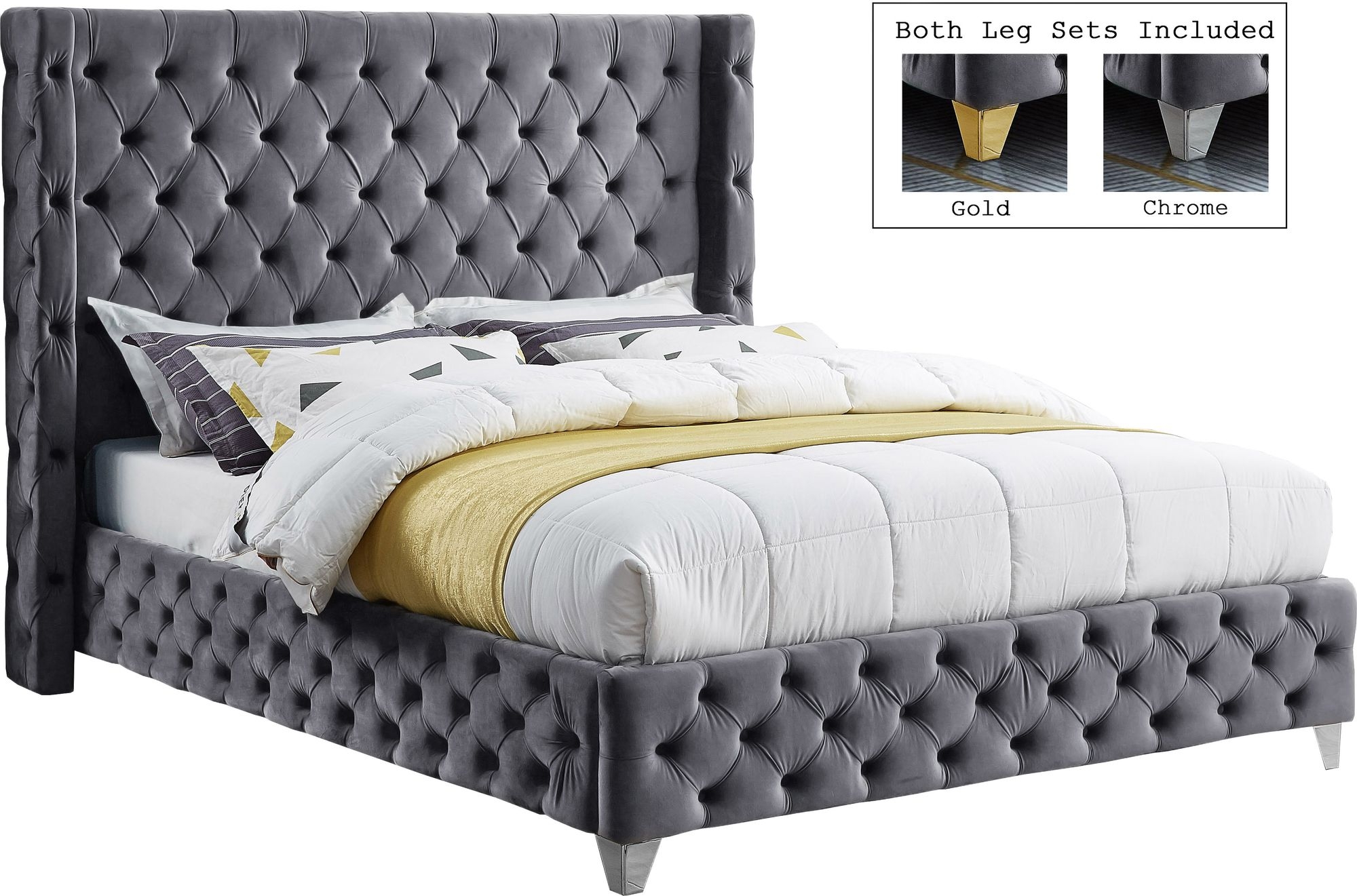 Savan Velvet Bed