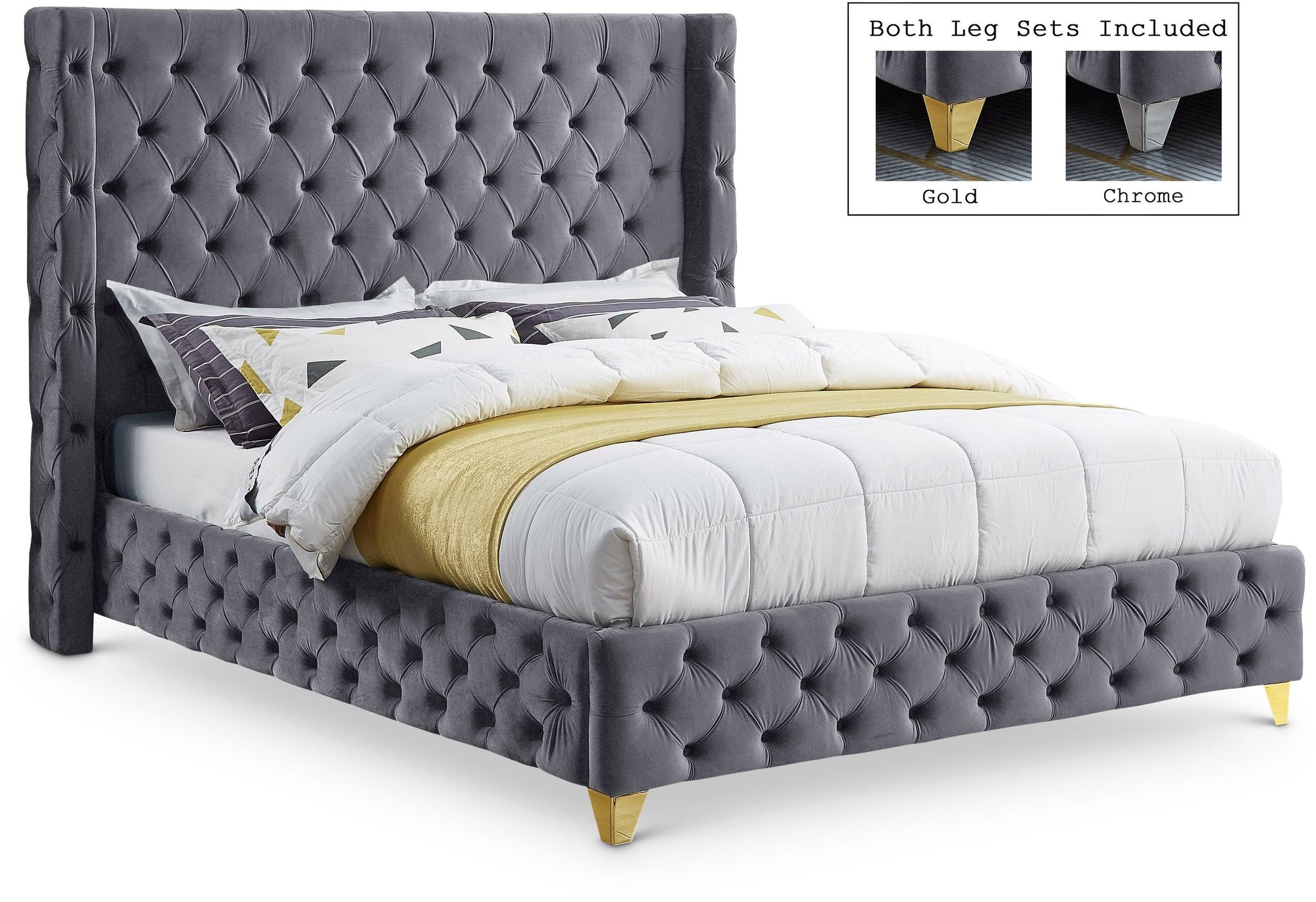 Savan Velvet Bed