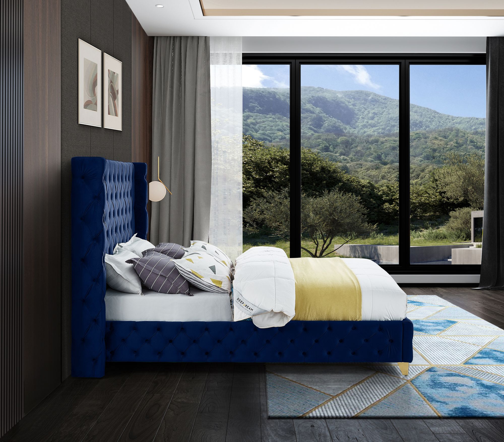 Savan Velvet Full Size Bed