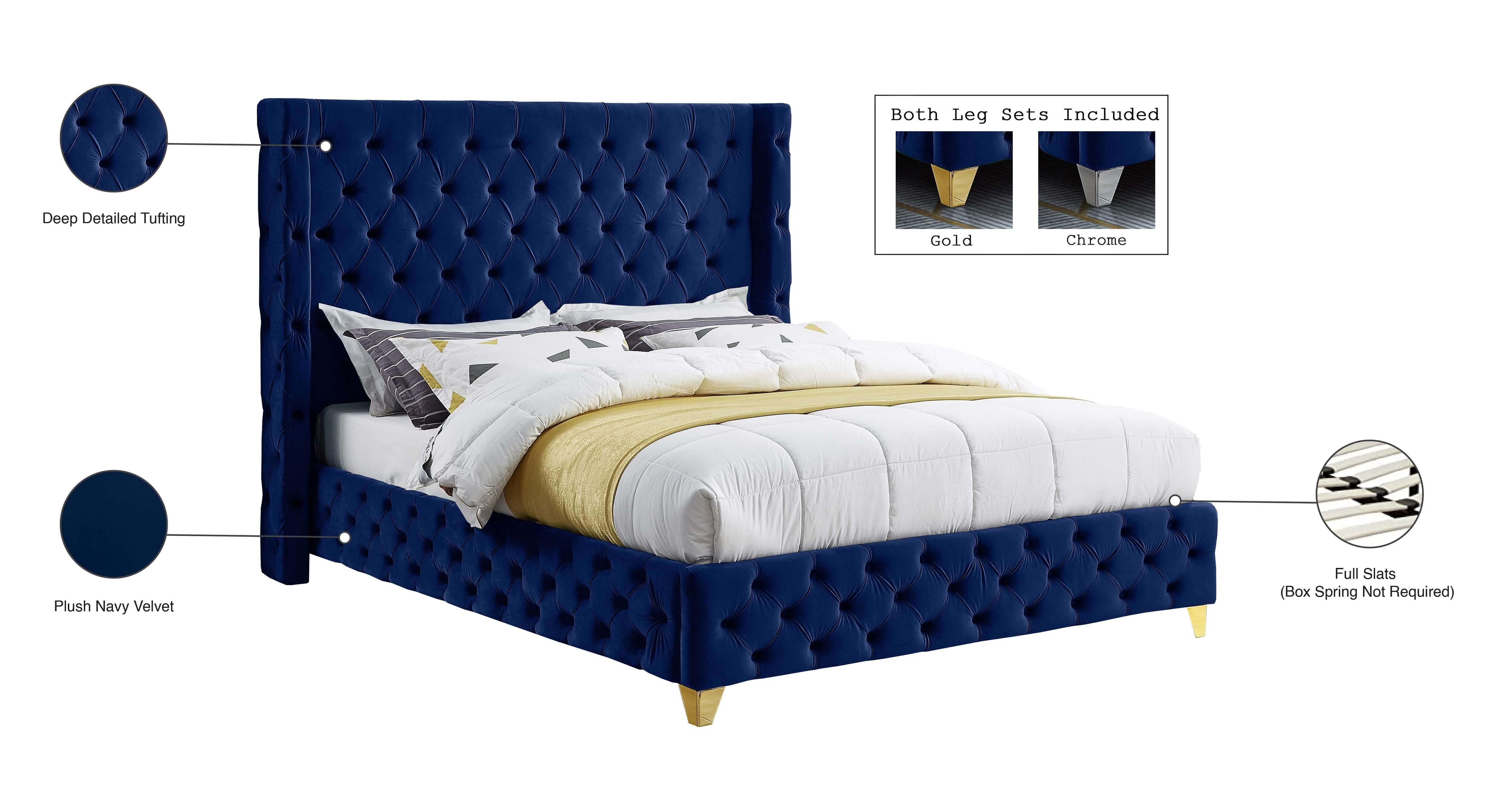 Savan Velvet Bed