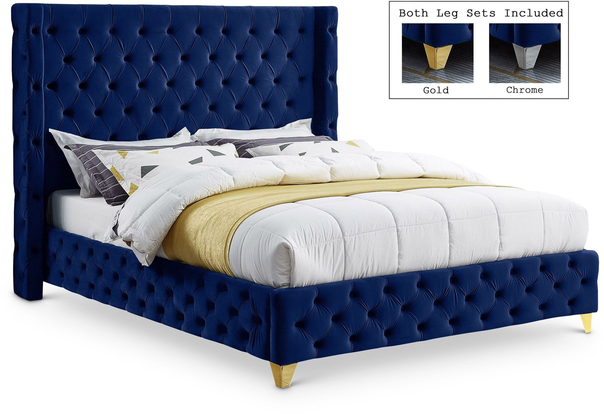 Savan Velvet Bed