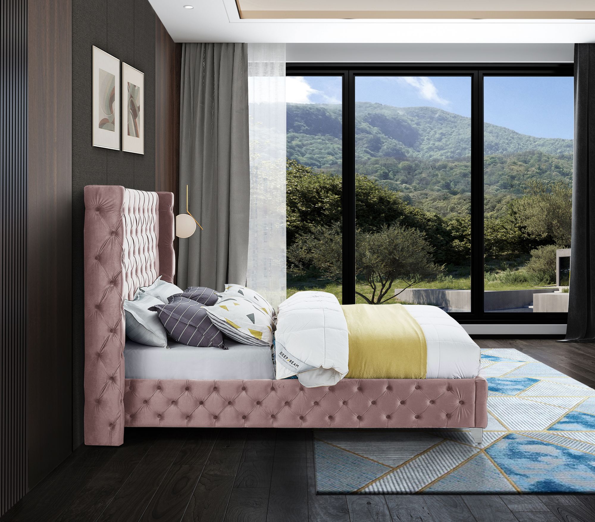 Savan Velvet Full Size Bed