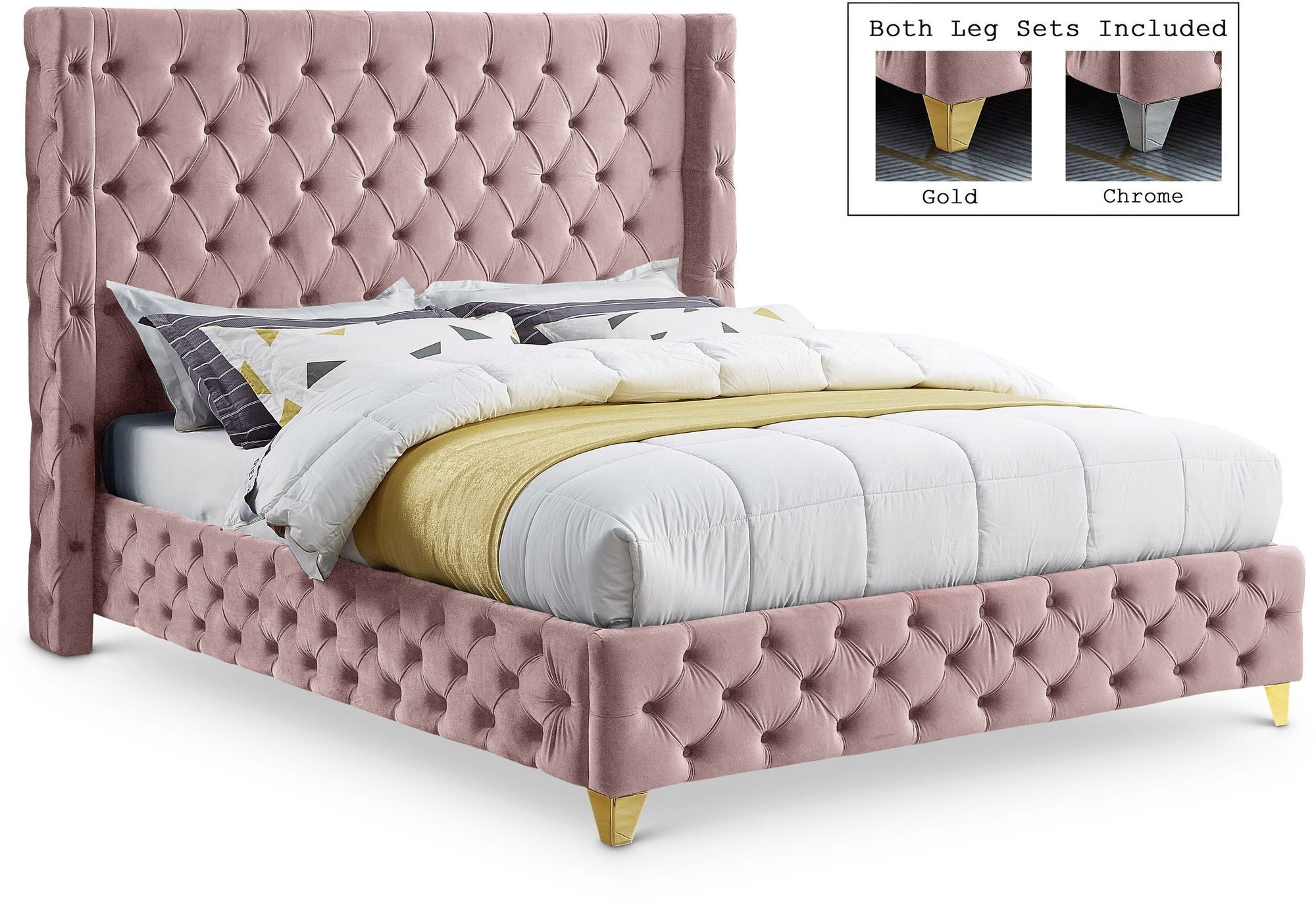 Savan Velvet Bed