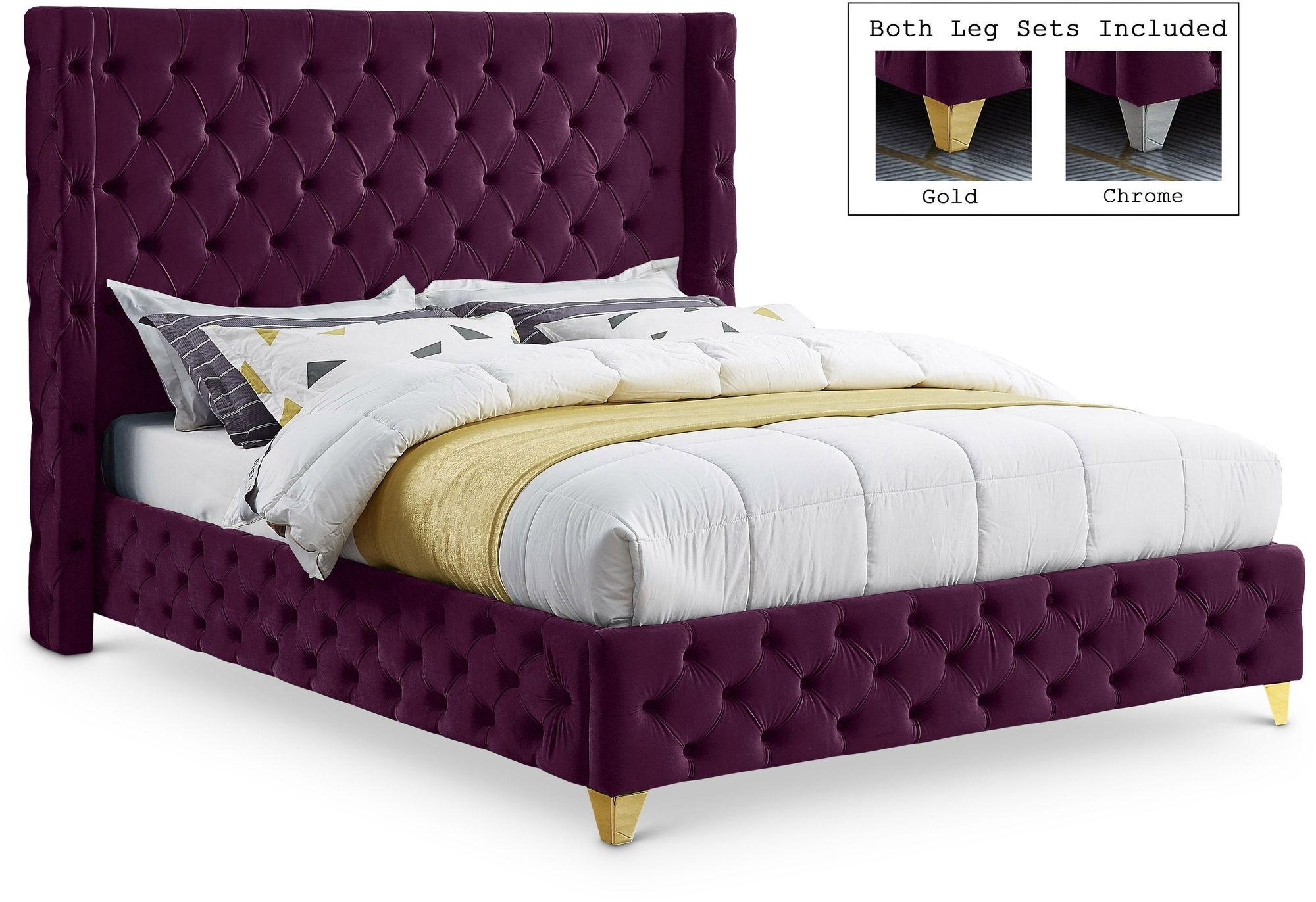 Savan Velvet Bed