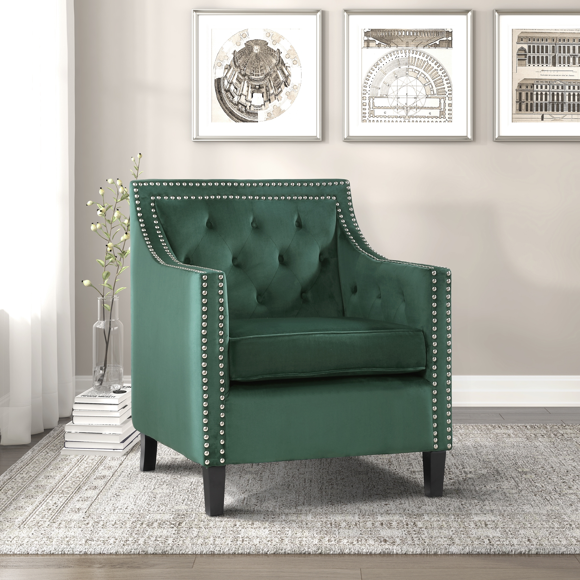 Grazioso Velvet Accent Chair
