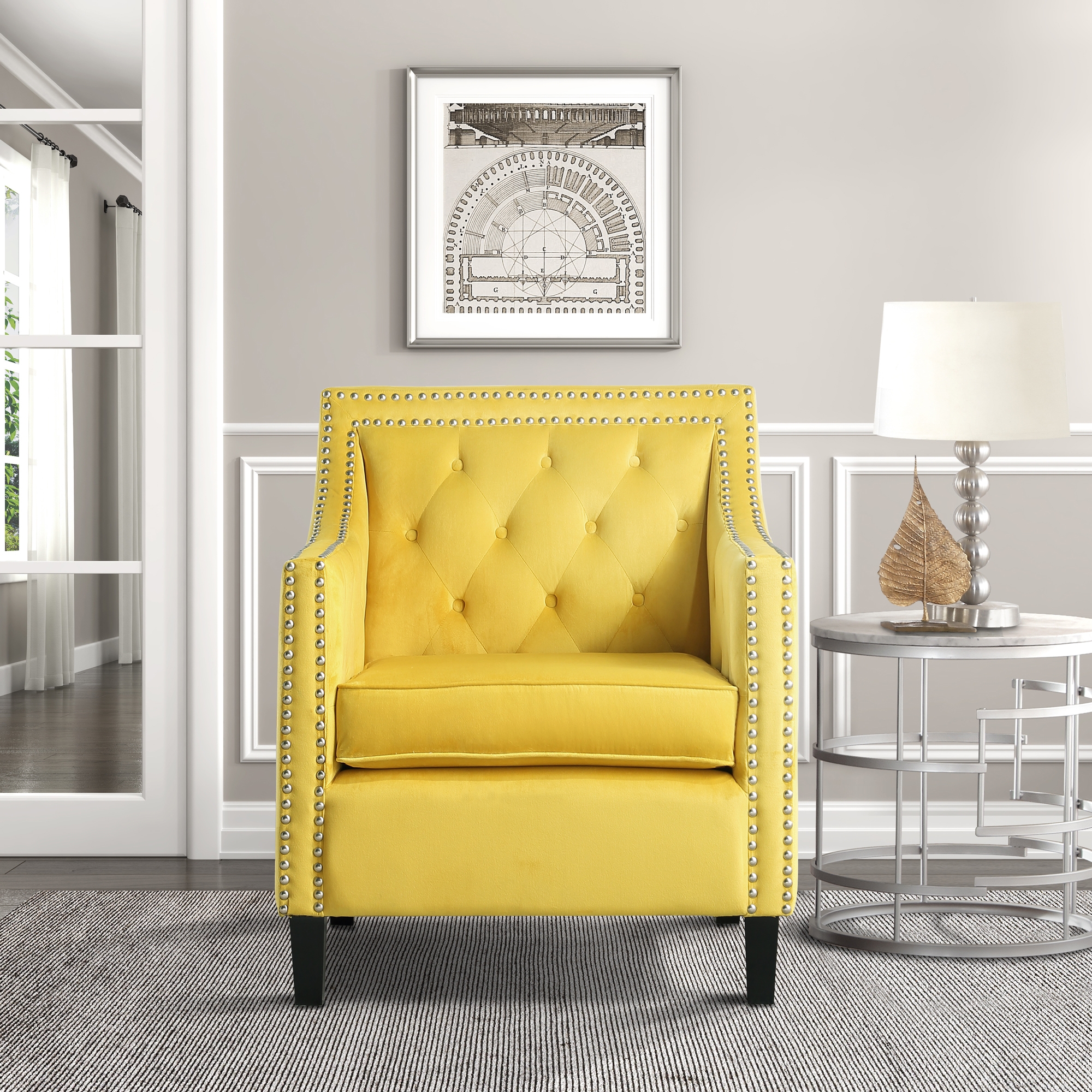Grazioso Velvet Accent Chair