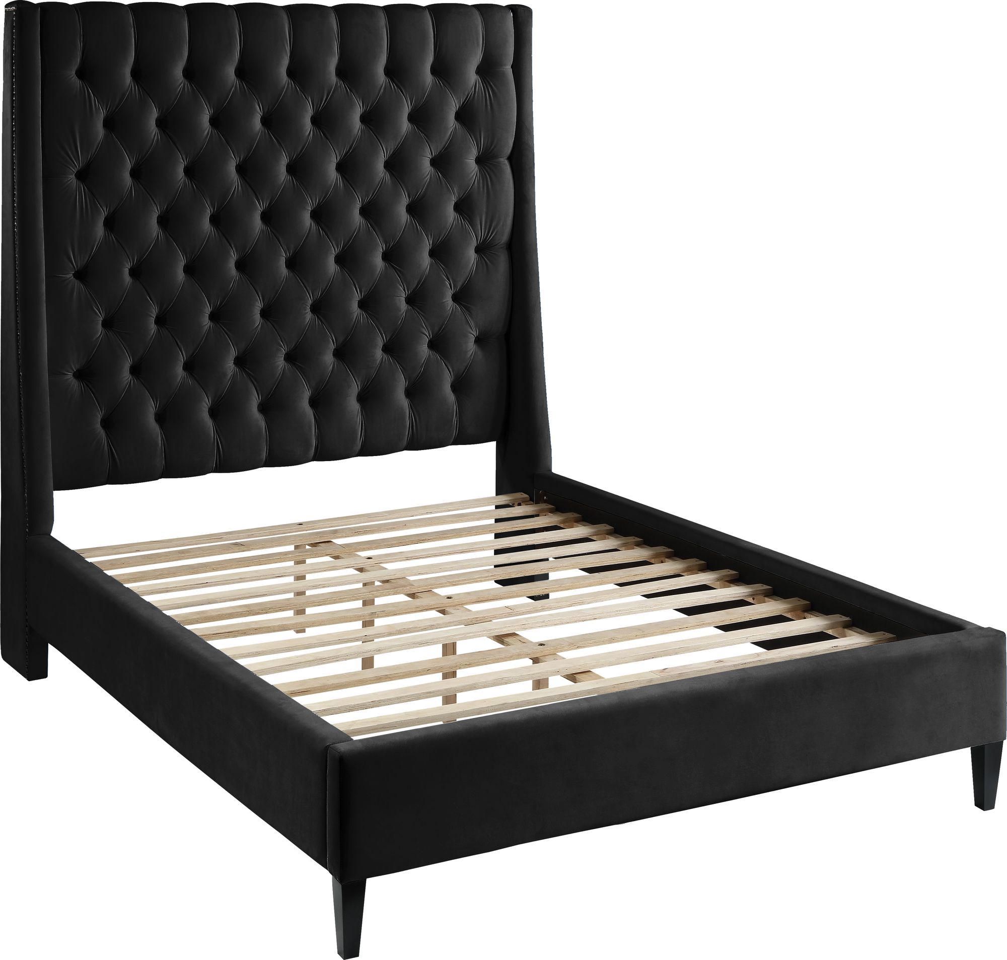 Fritz Velvet Twin Size Bed