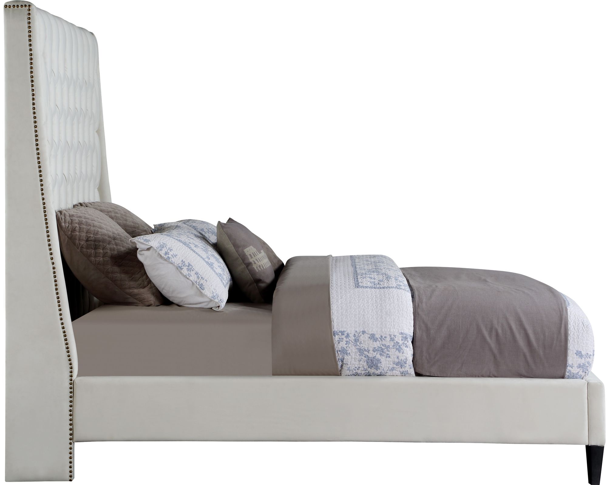 Fritz Velvet Queen Size Bed