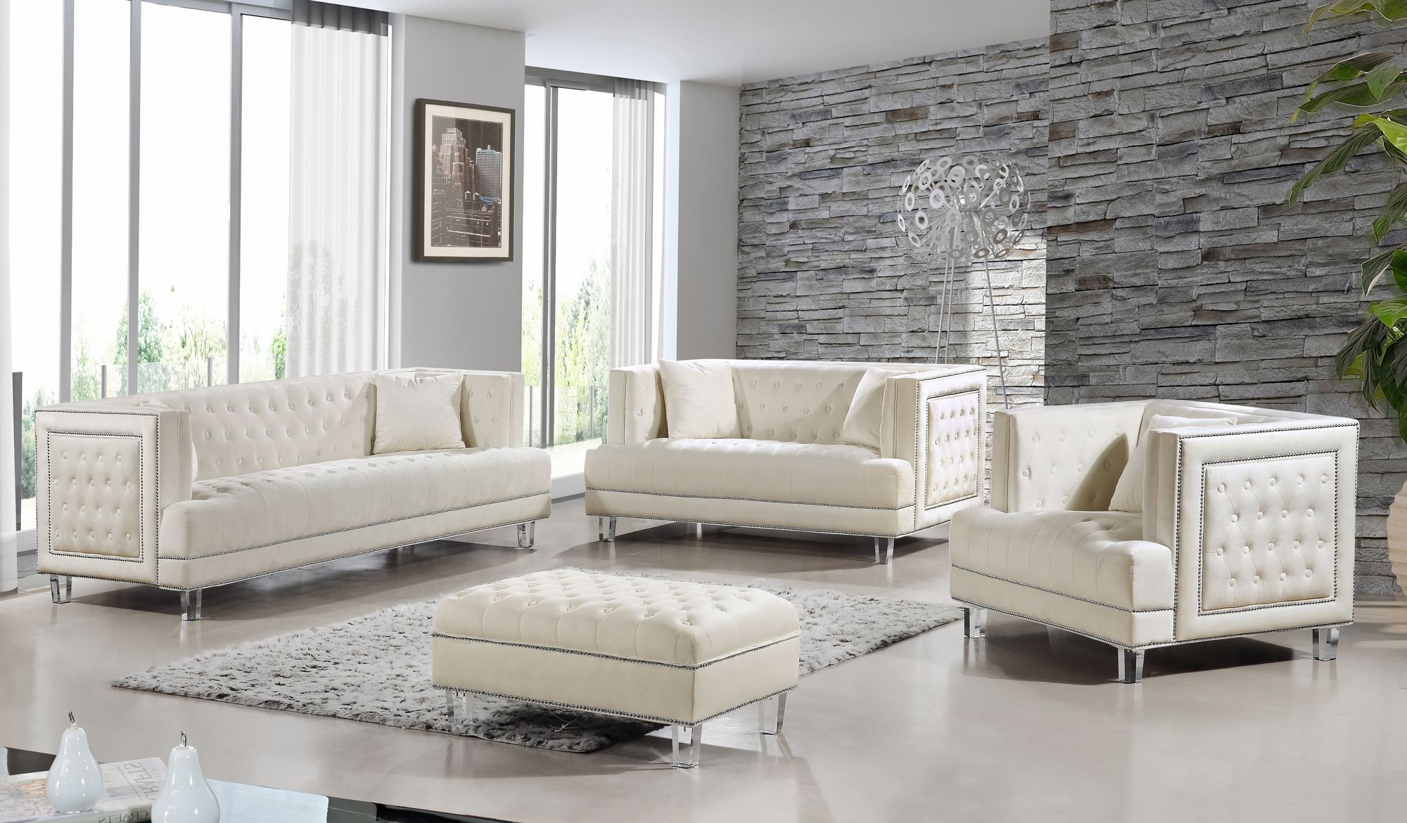 Lucas Velvet Loveseat