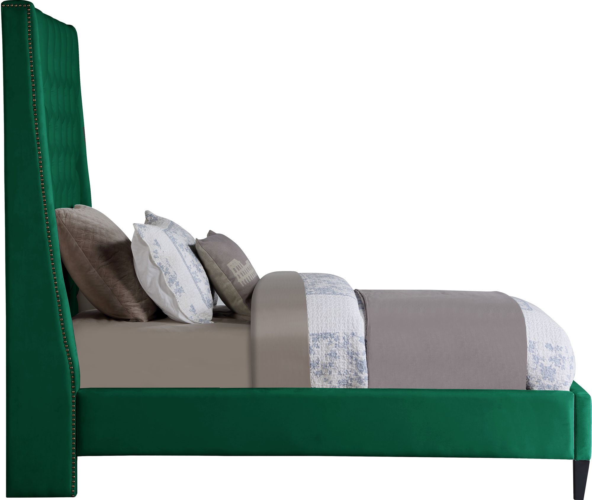 Fritz Velvet Twin Size Bed