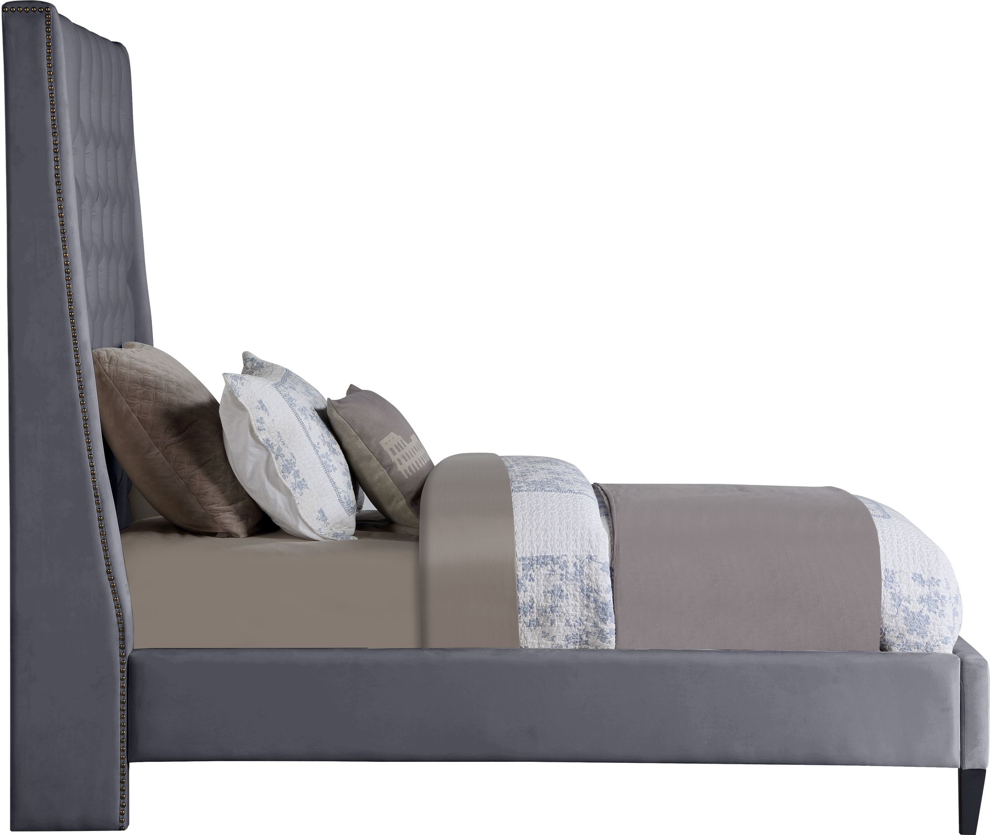 Fritz Velvet Twin Size Bed