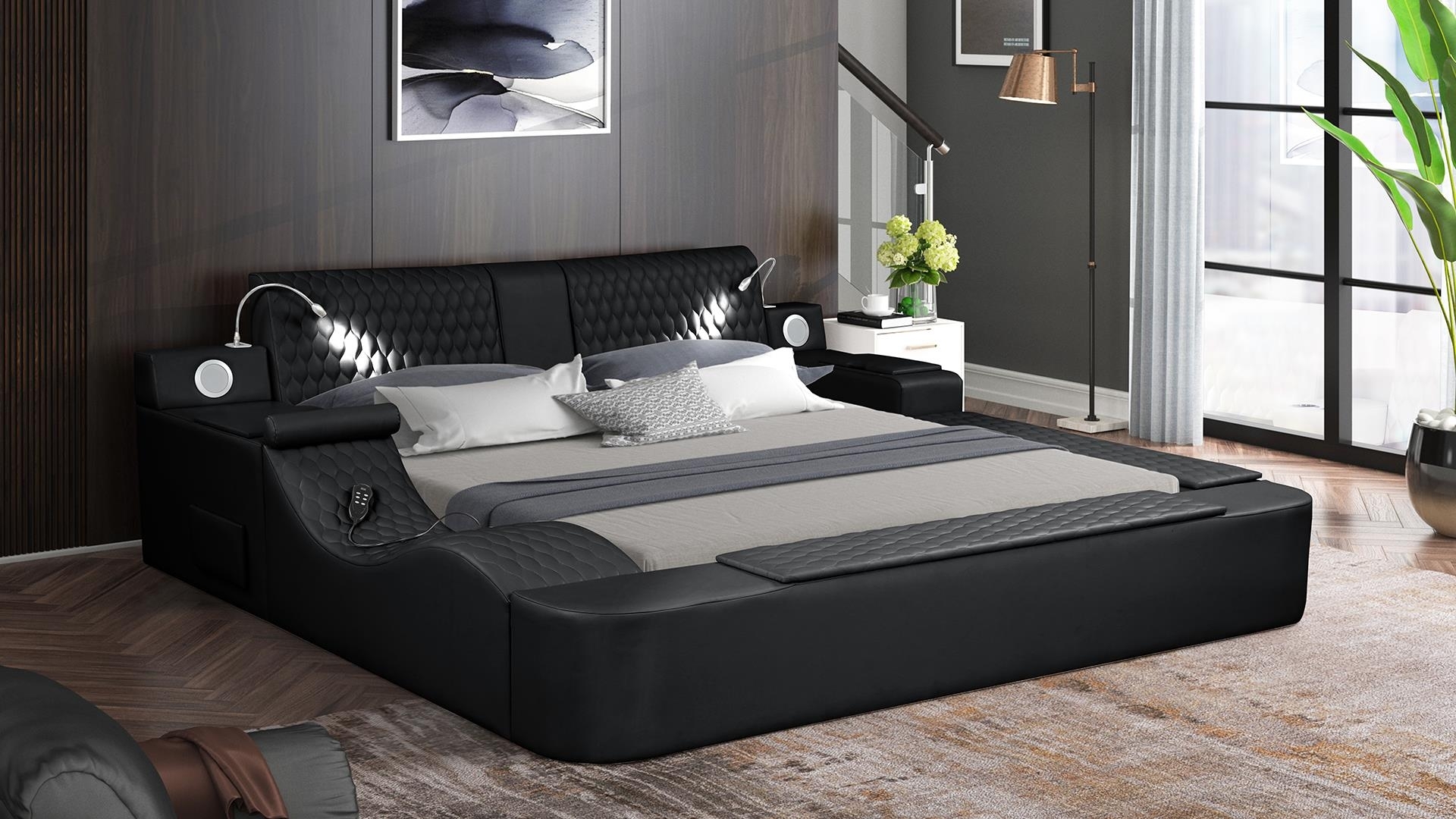Zoya Fabric Upholstered Bed