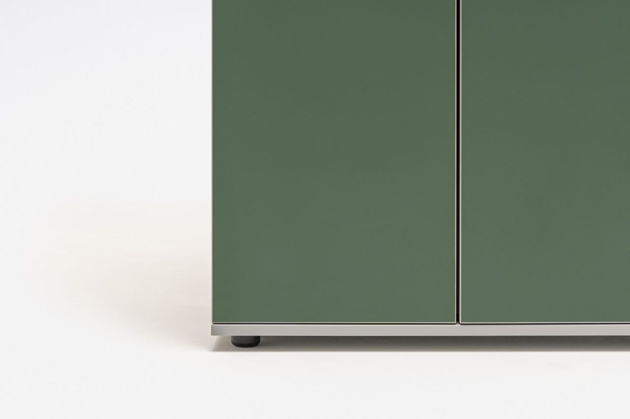 Color Office H72.2" Storage Cabinet w/2 Lockable Doors