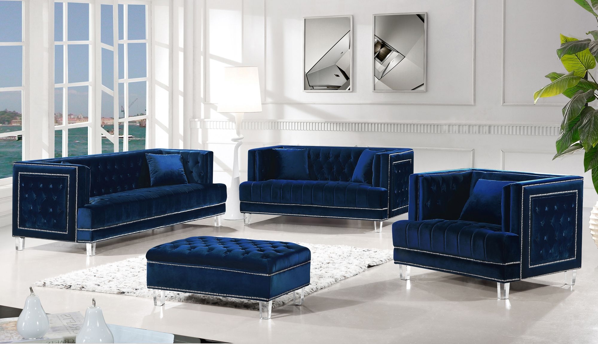 Lucas Velvet Loveseat