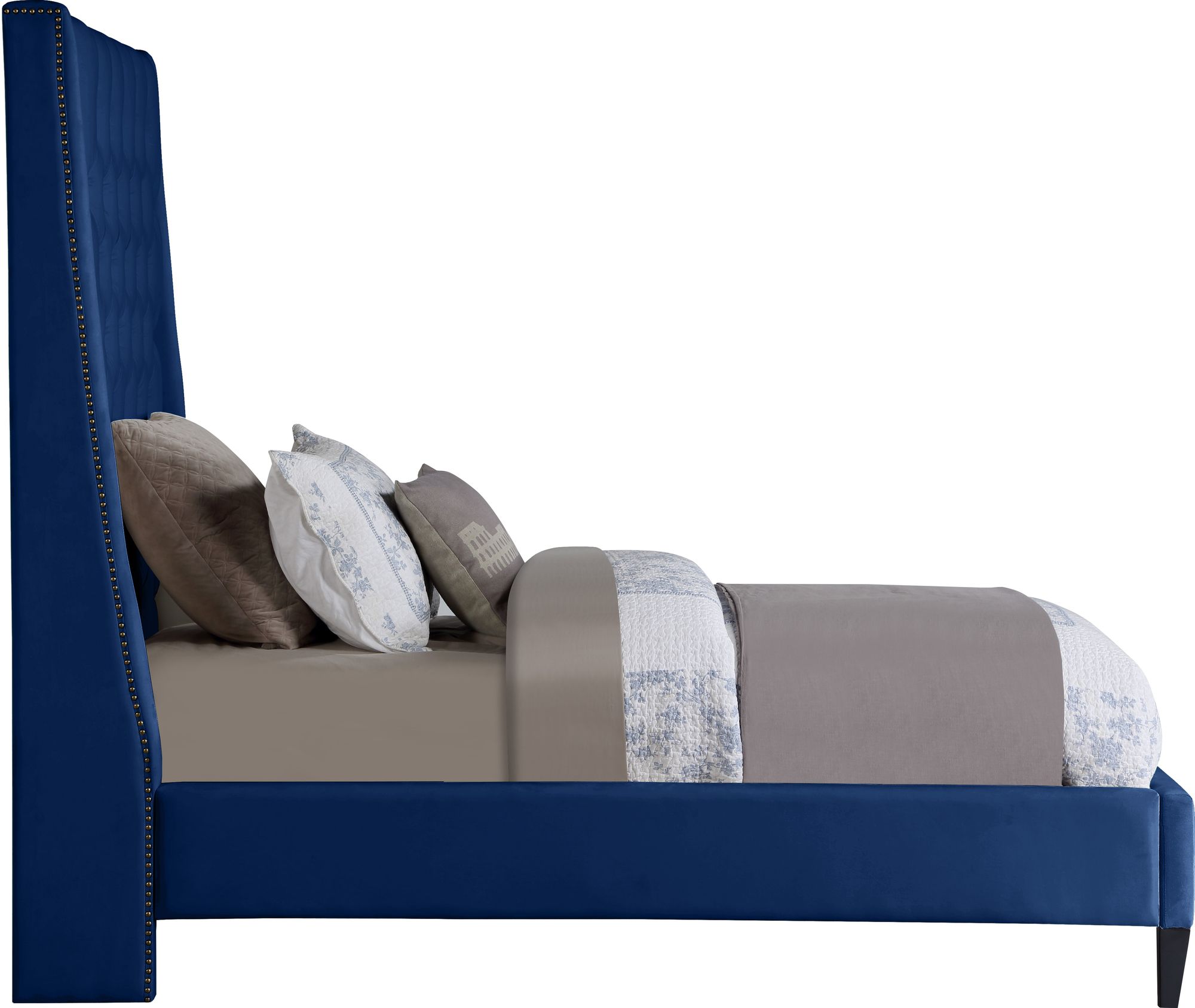 Fritz Velvet Twin Size Bed
