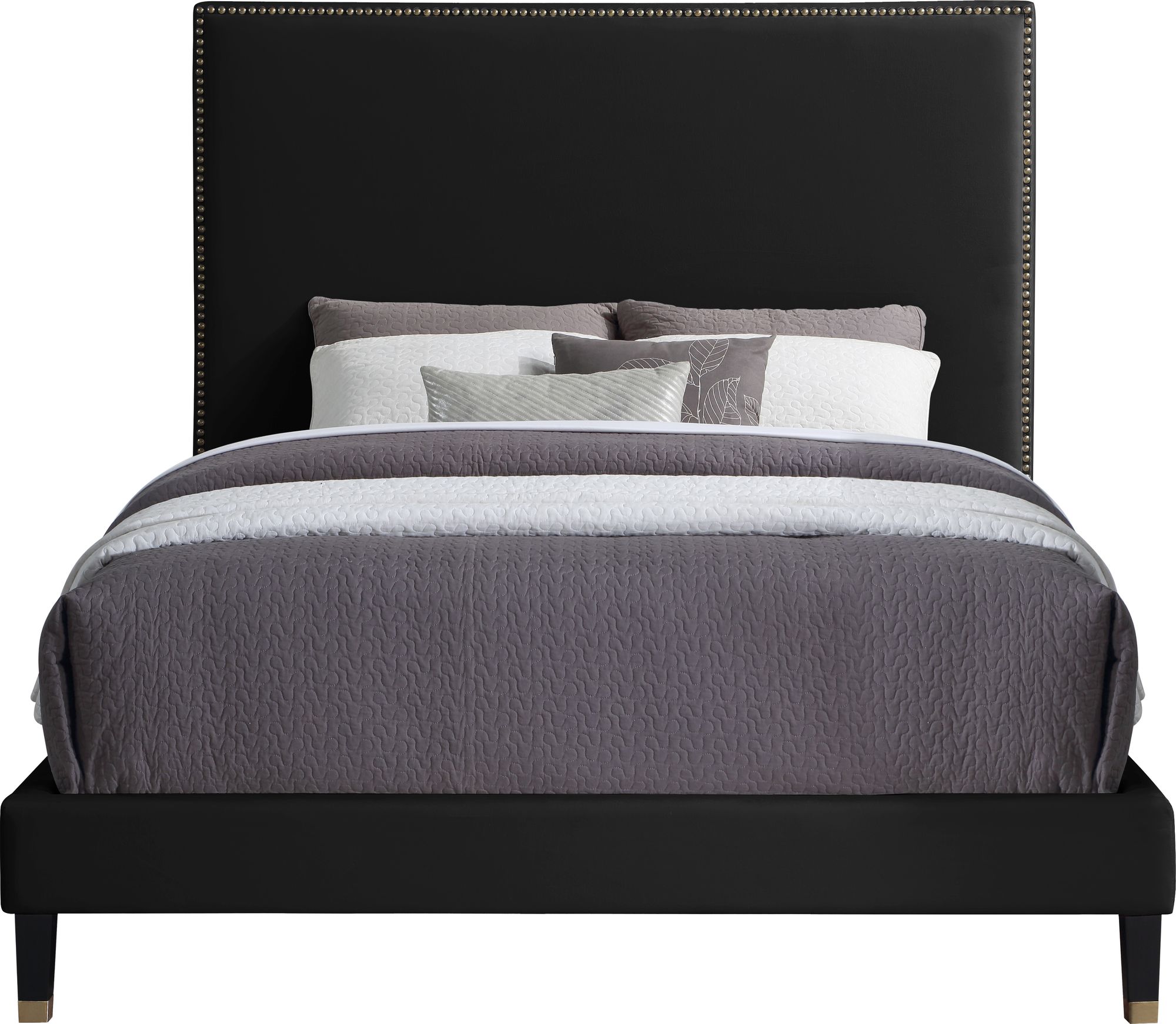 Harlie Velvet Full Size Bed