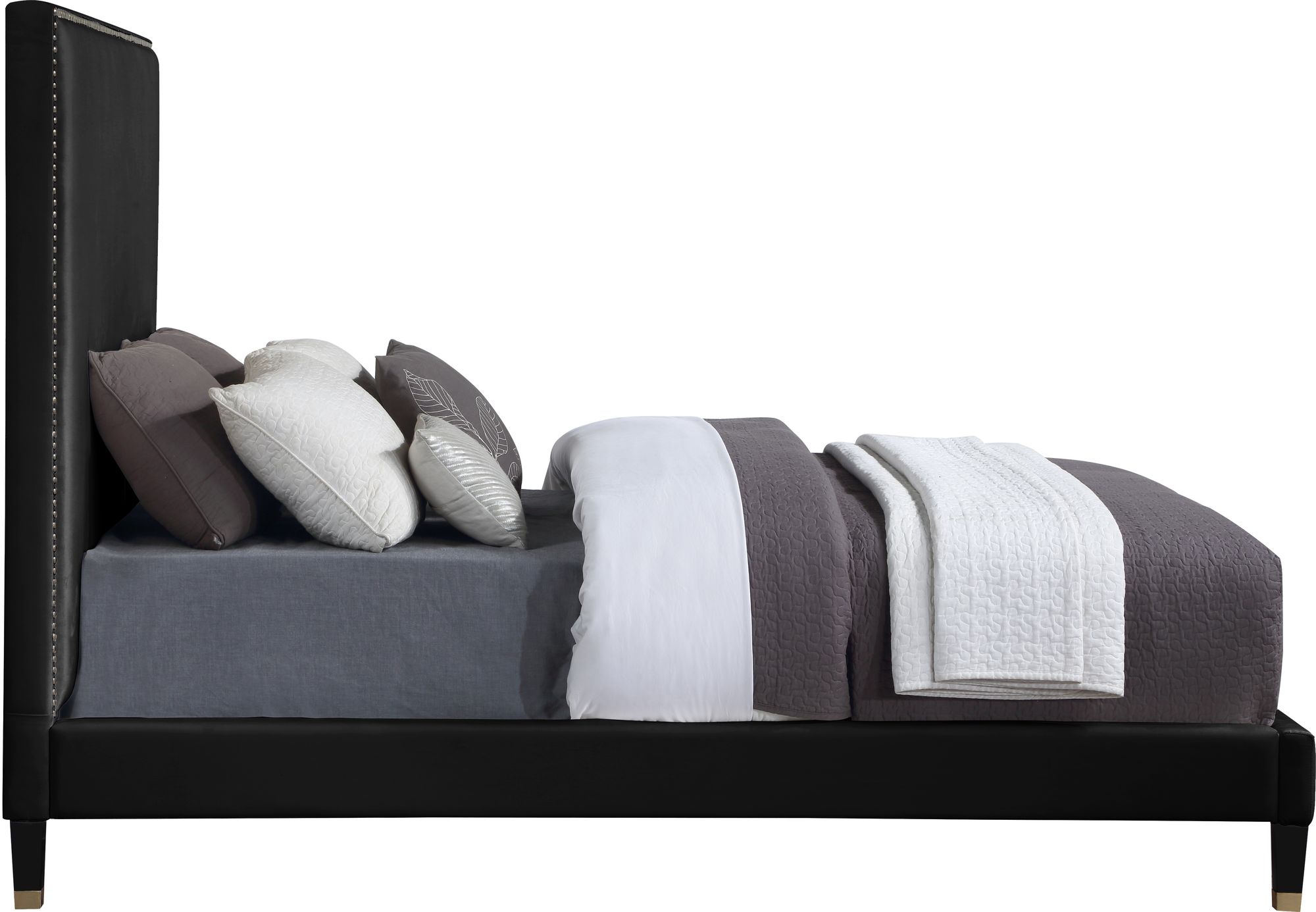Harlie Velvet Full Size Bed