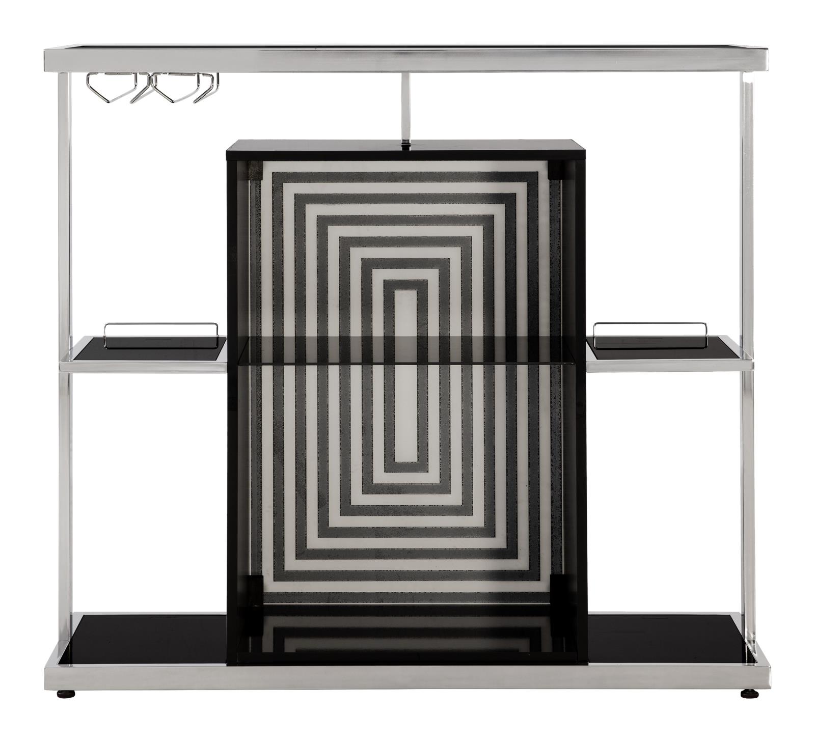 Zinnia Acrylic/ Steel 2-tier Bar Unit