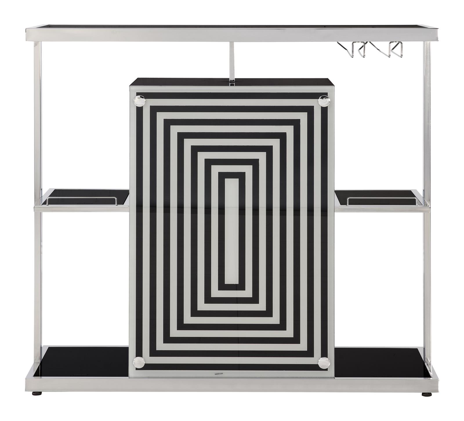 Zinnia Acrylic/ Steel 2-tier Bar Unit