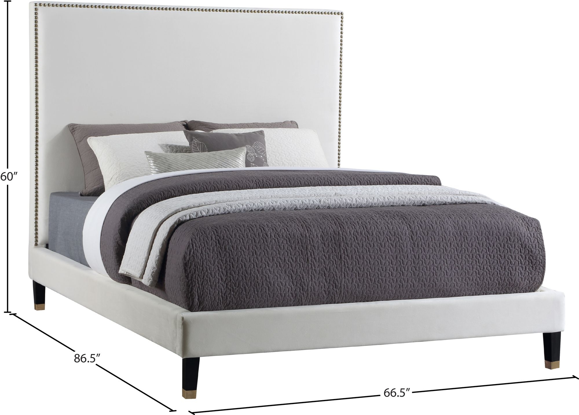 Harlie Velvet Bed