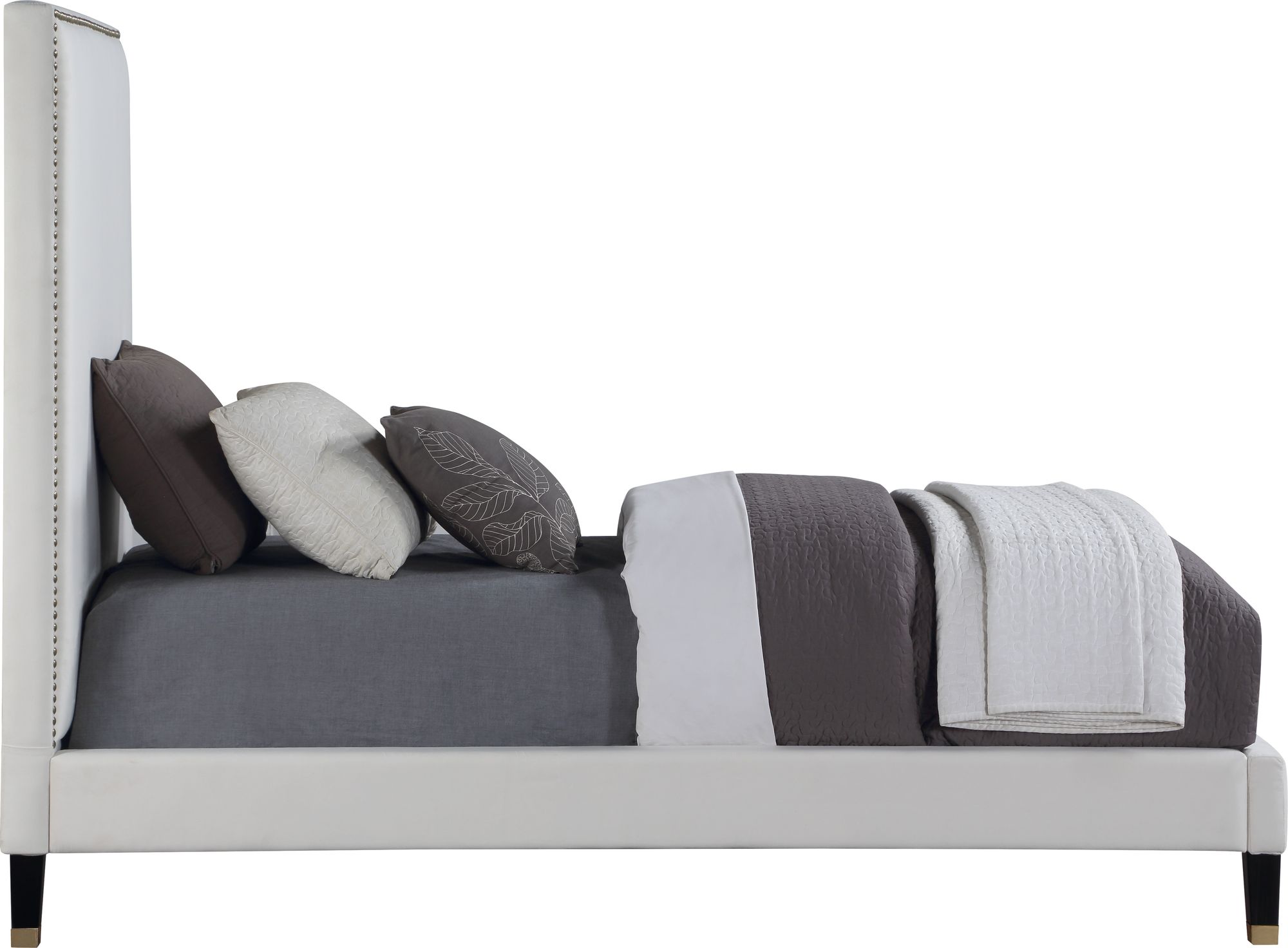 Harlie Velvet Twin Size Bed
