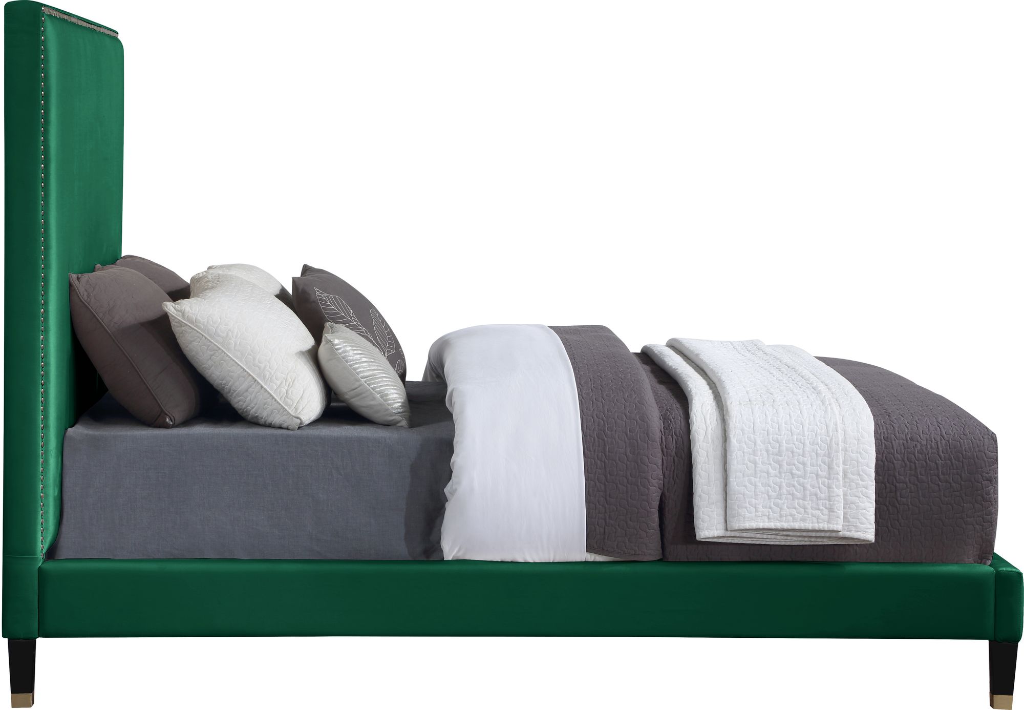 Harlie Velvet King Size Bed