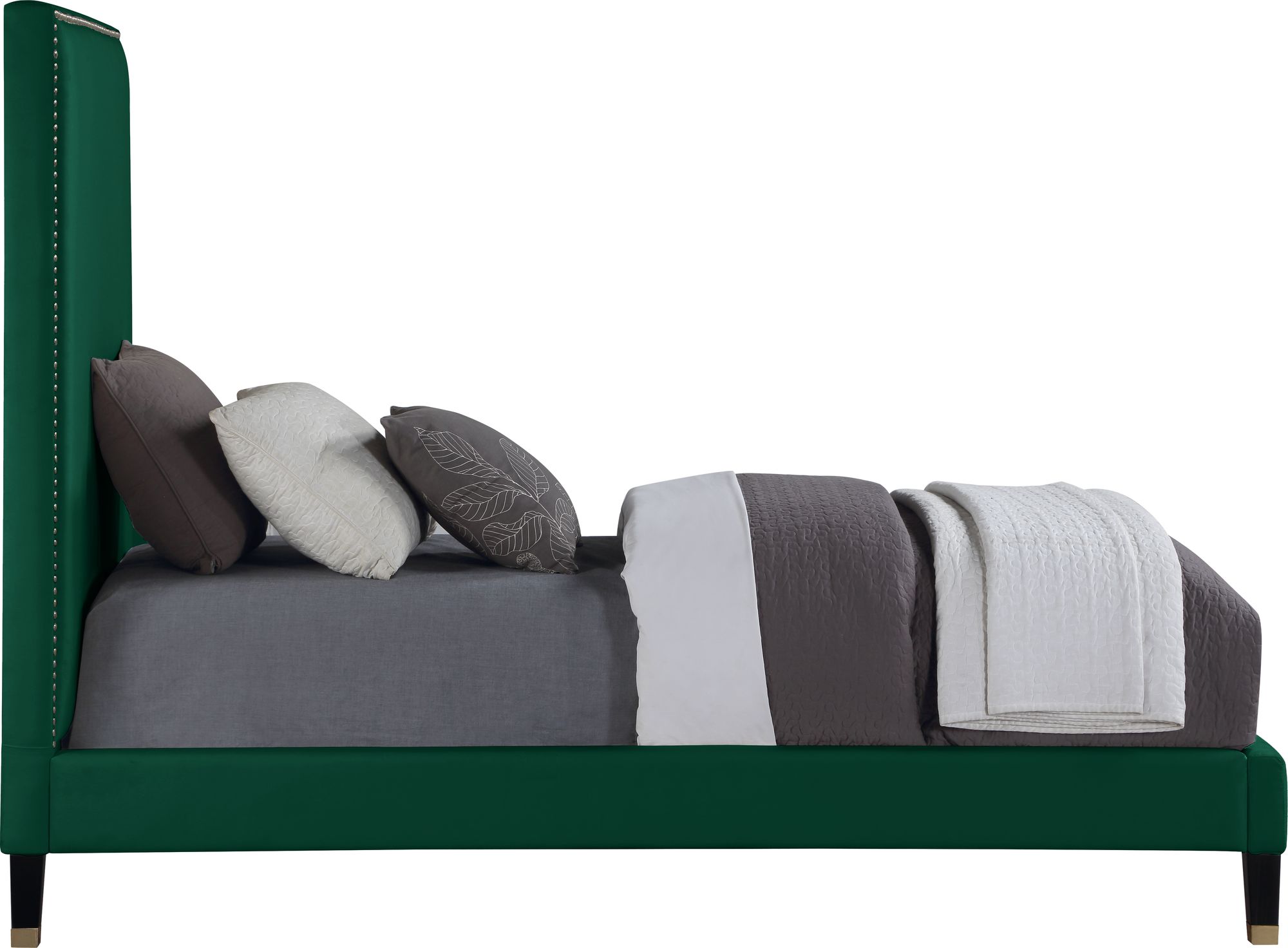 Harlie Velvet Twin Size Bed