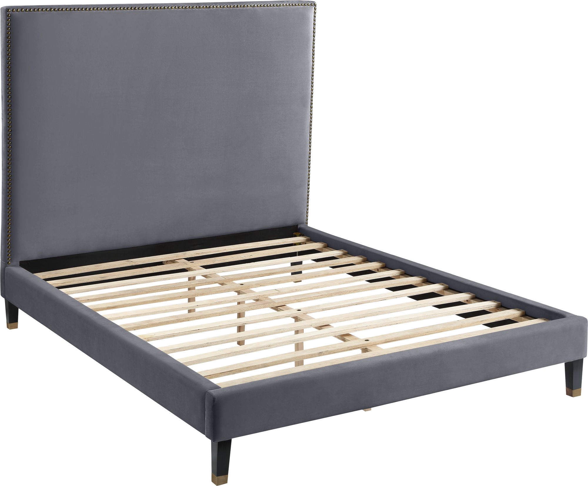Harlie Velvet King Size Bed