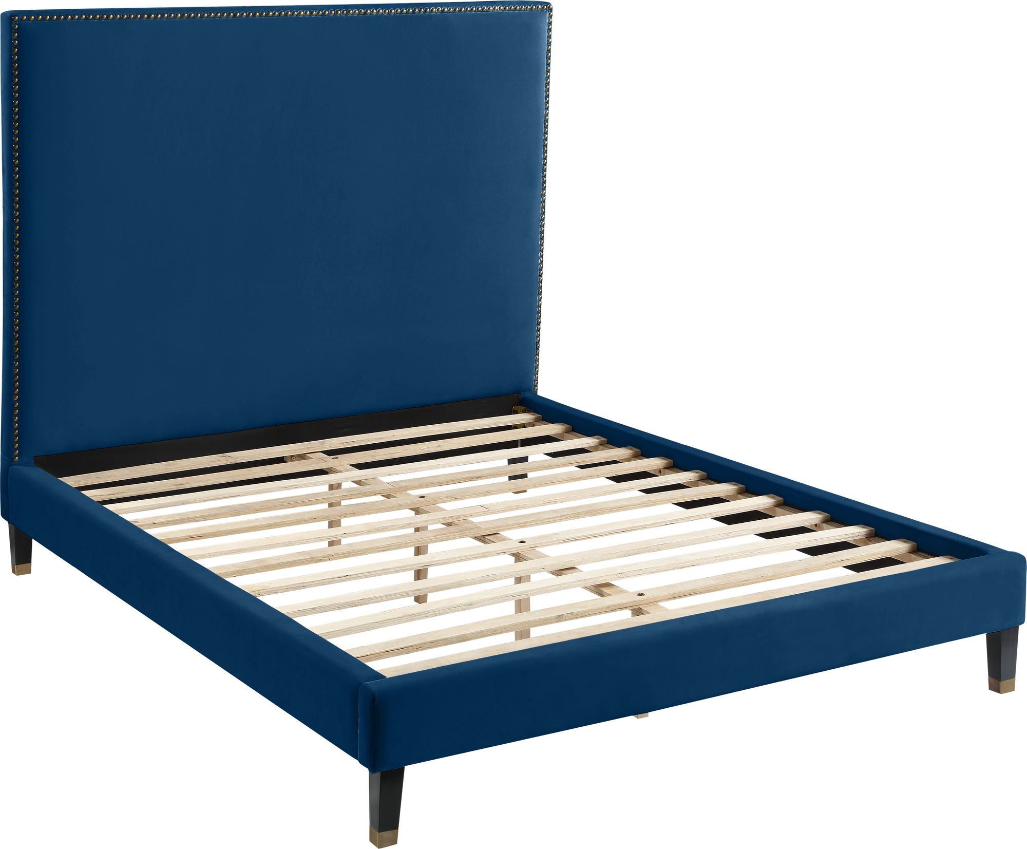 Harlie Velvet Queen Size Bed