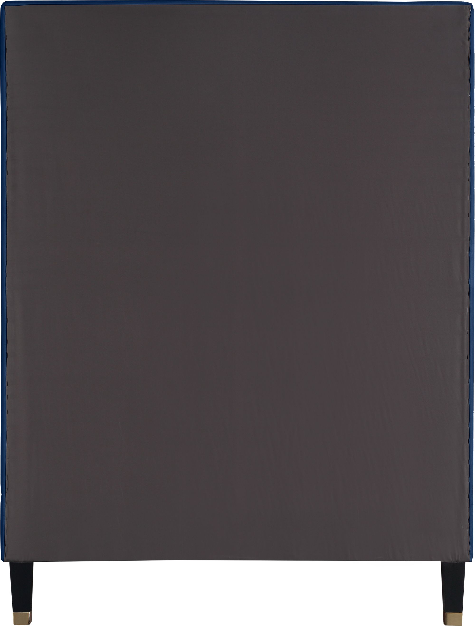 Harlie Velvet Twin Size Bed