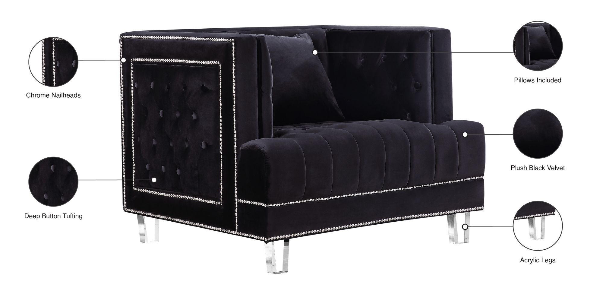 Lucas Velvet Chair