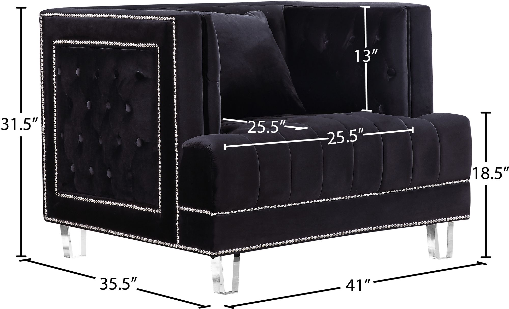 Lucas Velvet Chair