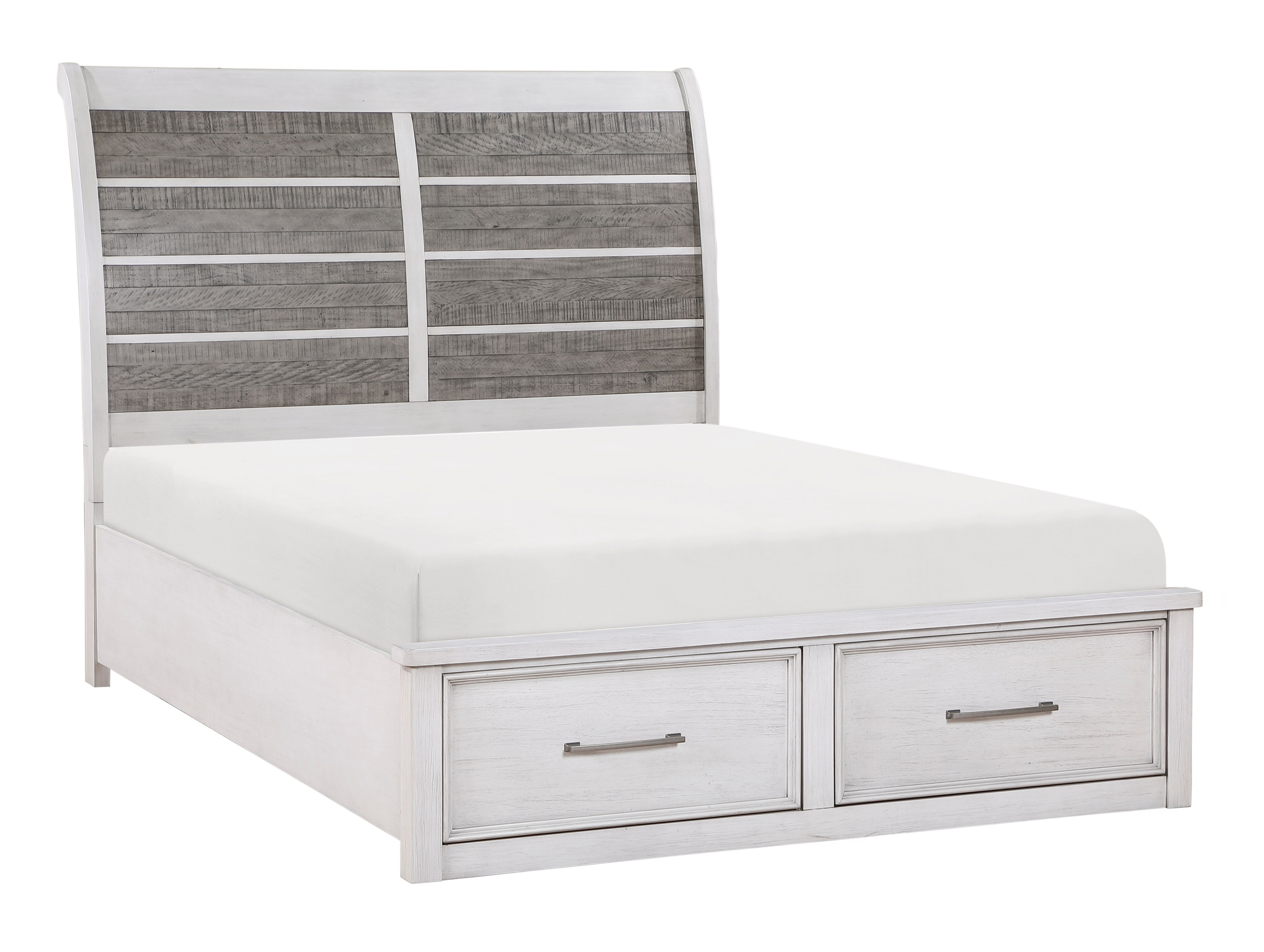 Ambrose Wood/Wood Veneer Storage Platform Bedroom Set