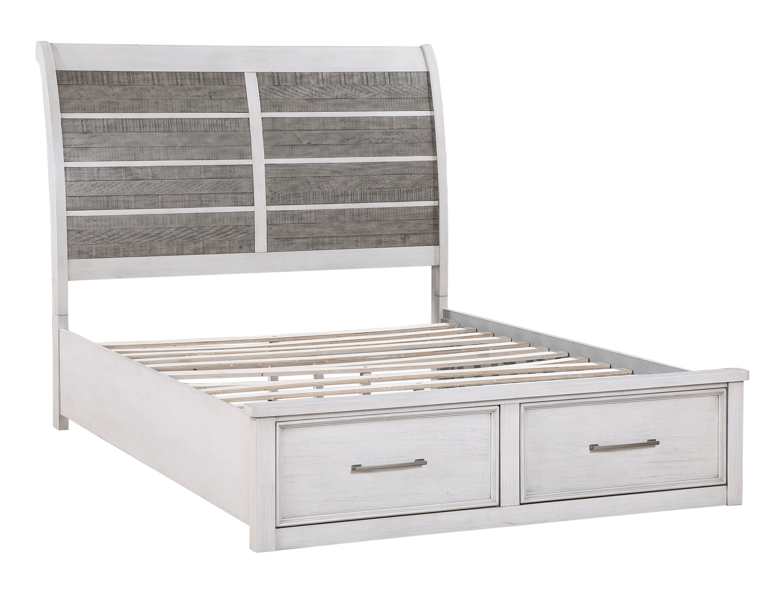 Ambrose Wood/Wood Veneer Storage Platform Bed