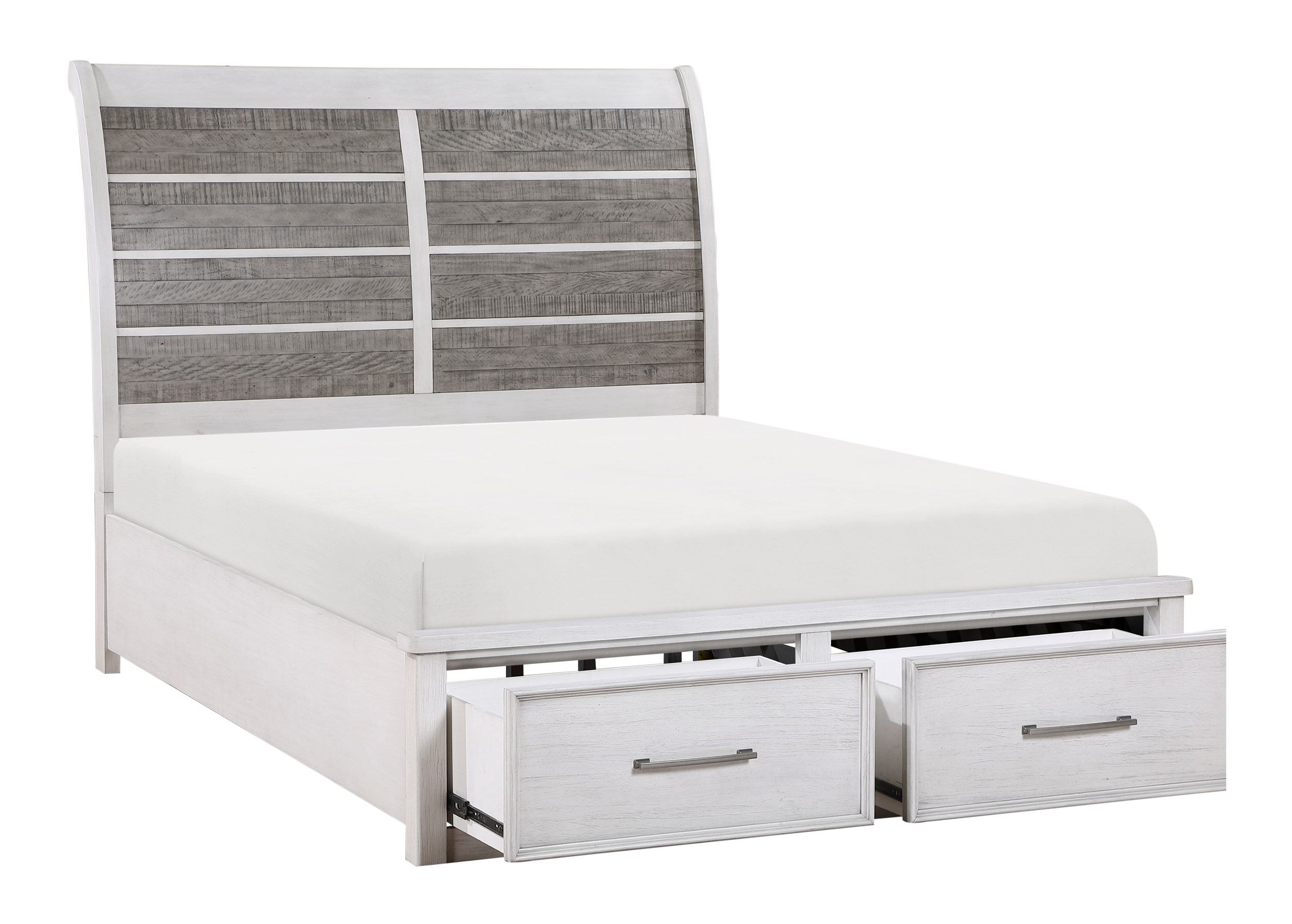 Ambrose Wood/Wood Veneer Storage Platform Bedroom Set