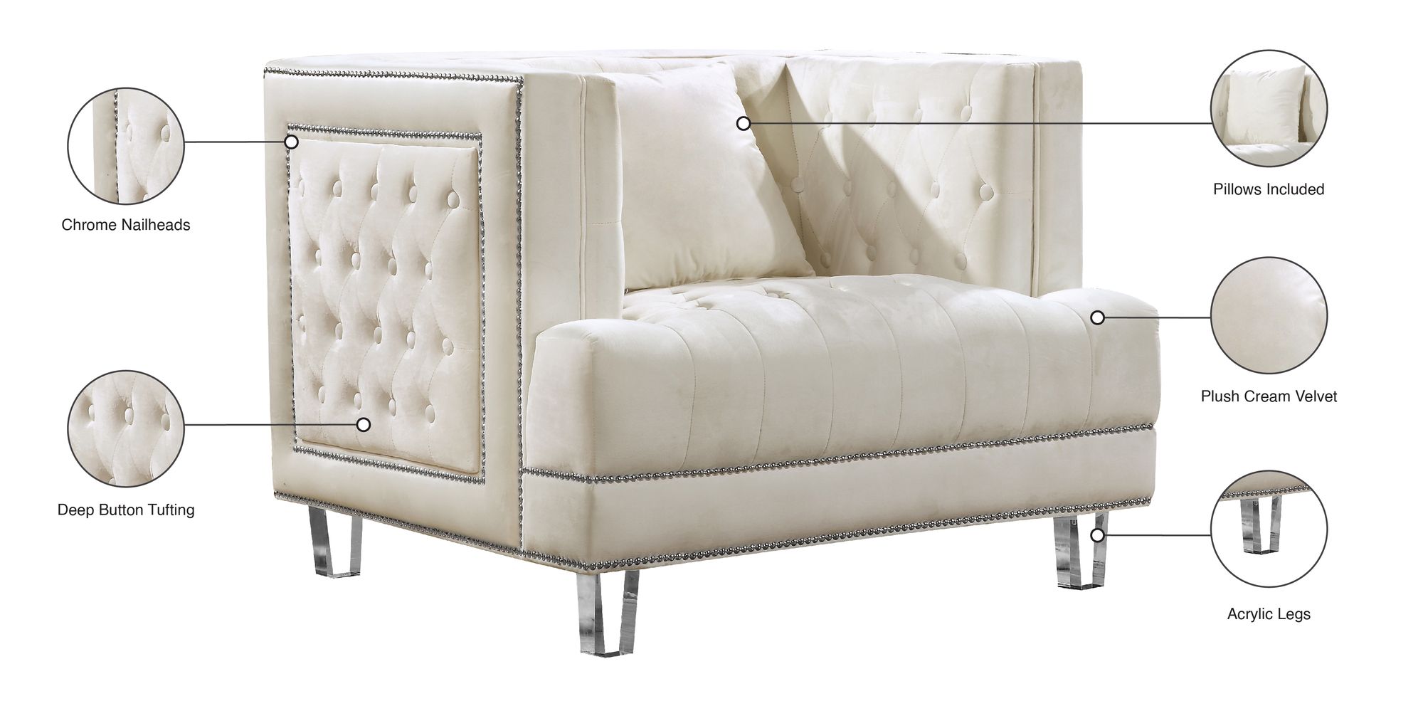 Lucas Velvet Chair