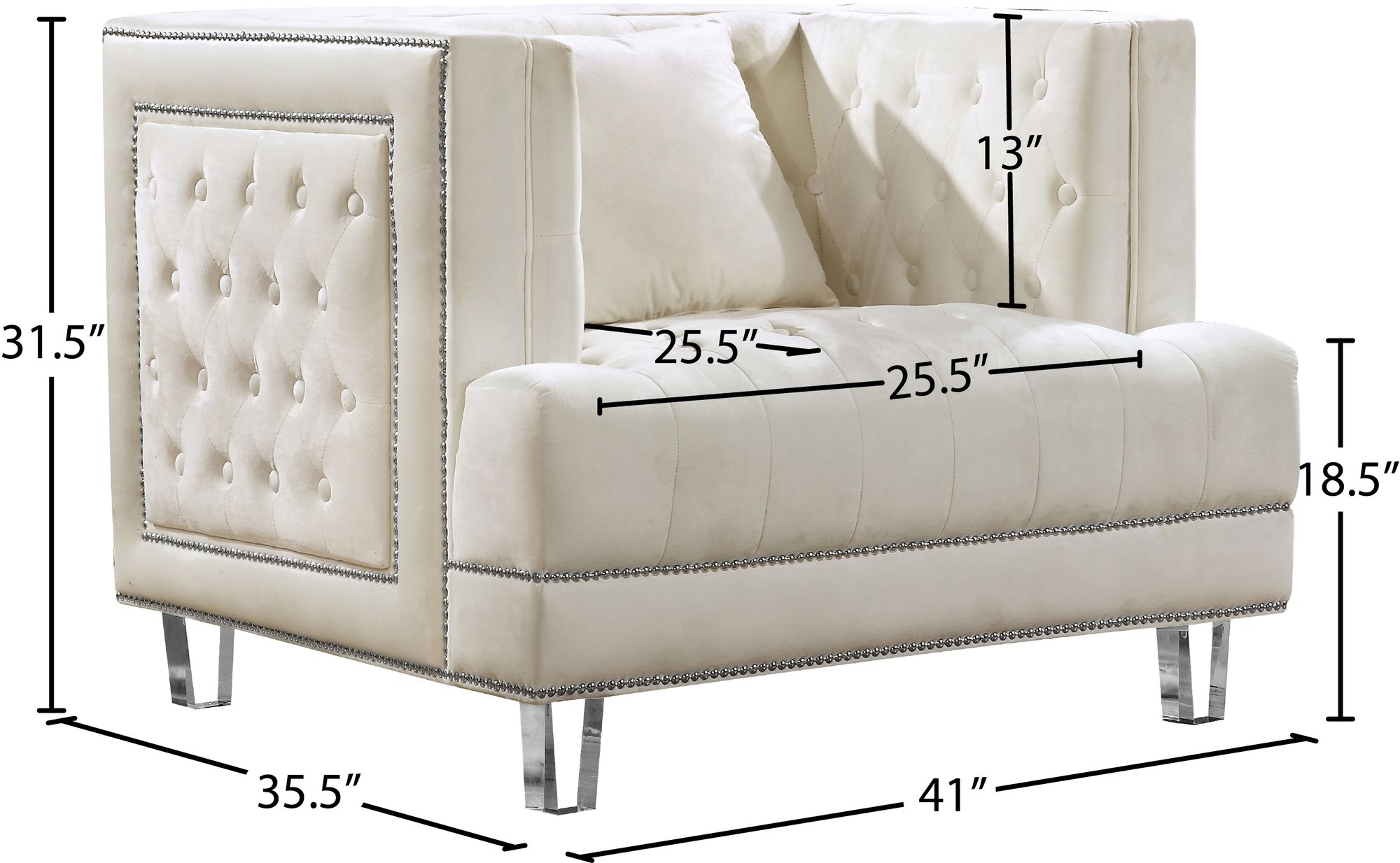 Lucas Velvet Chair