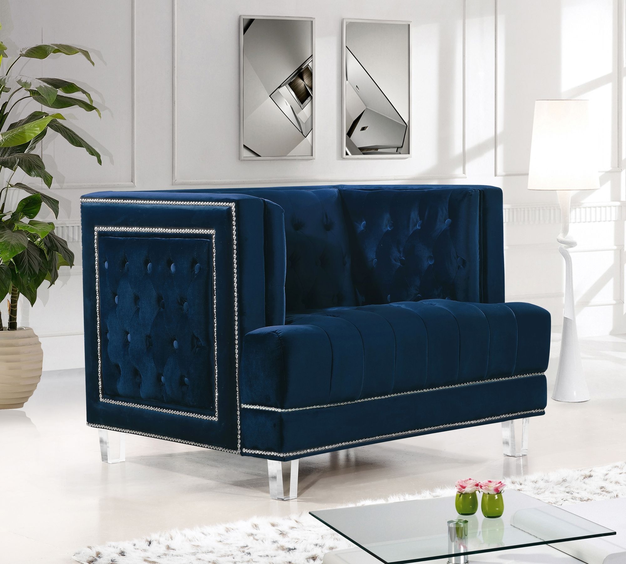 Lucas Velvet Chair