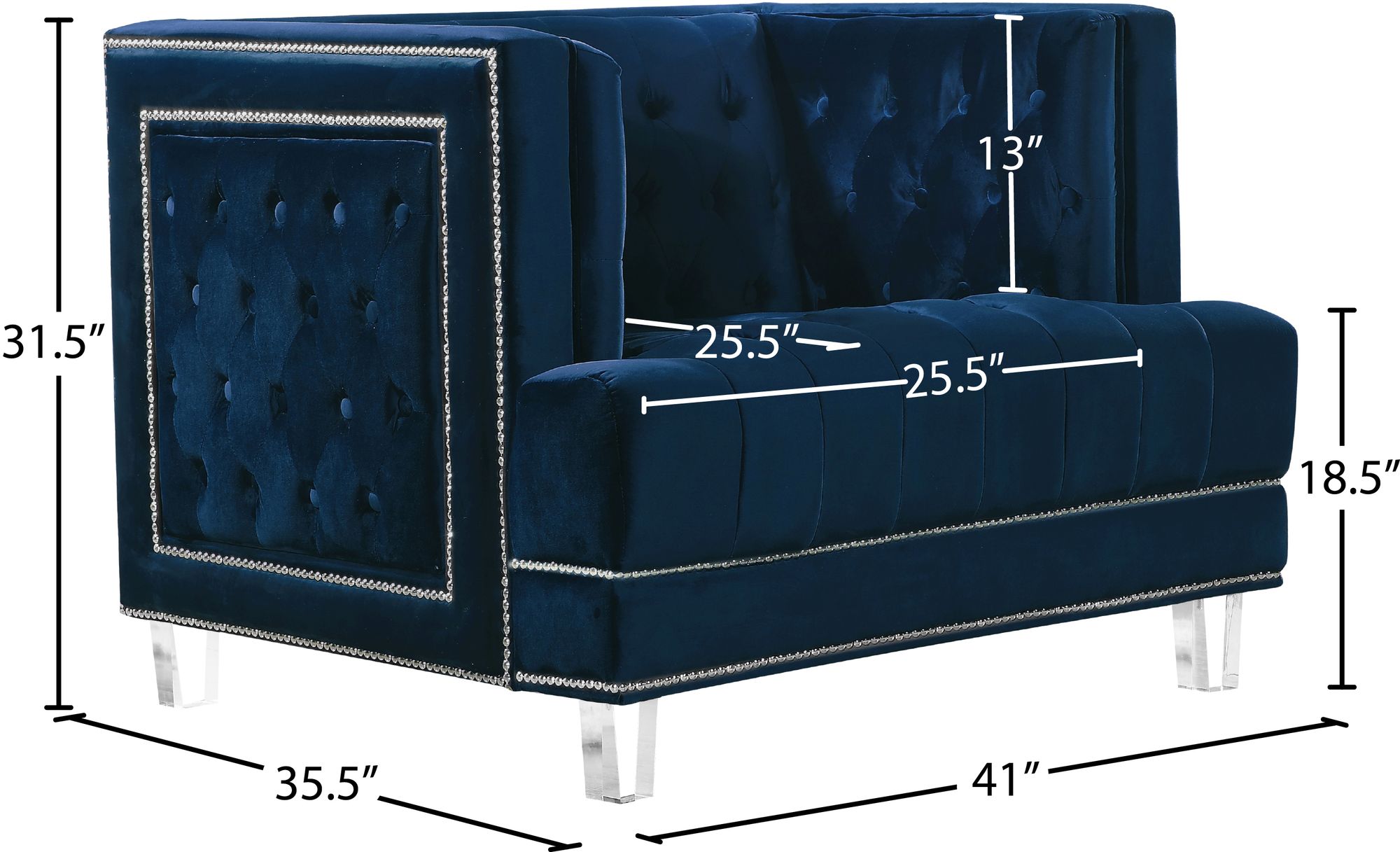 Lucas Velvet Chair