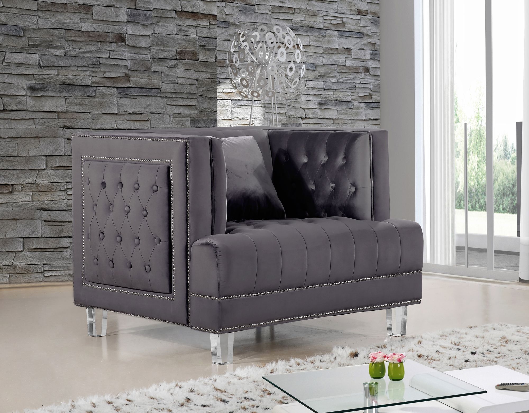 Lucas Velvet Chair