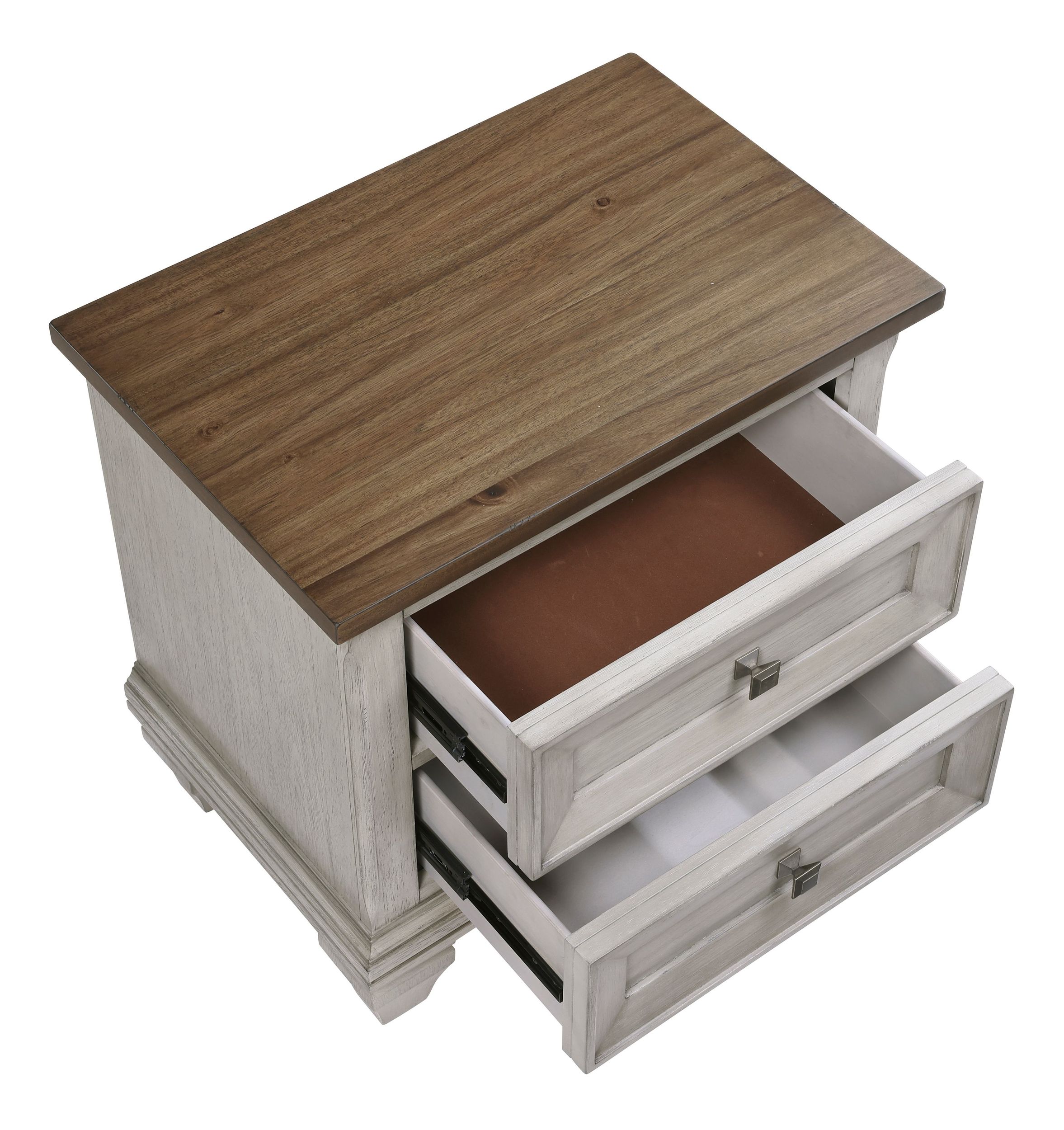 Renton Wood 2-Drawer Night Stand