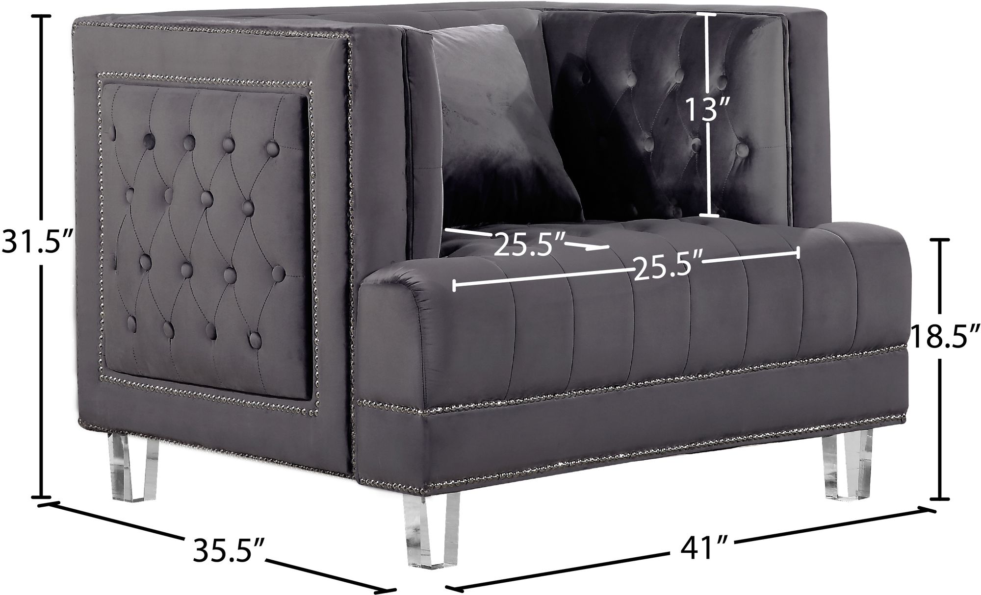 Lucas Velvet Chair
