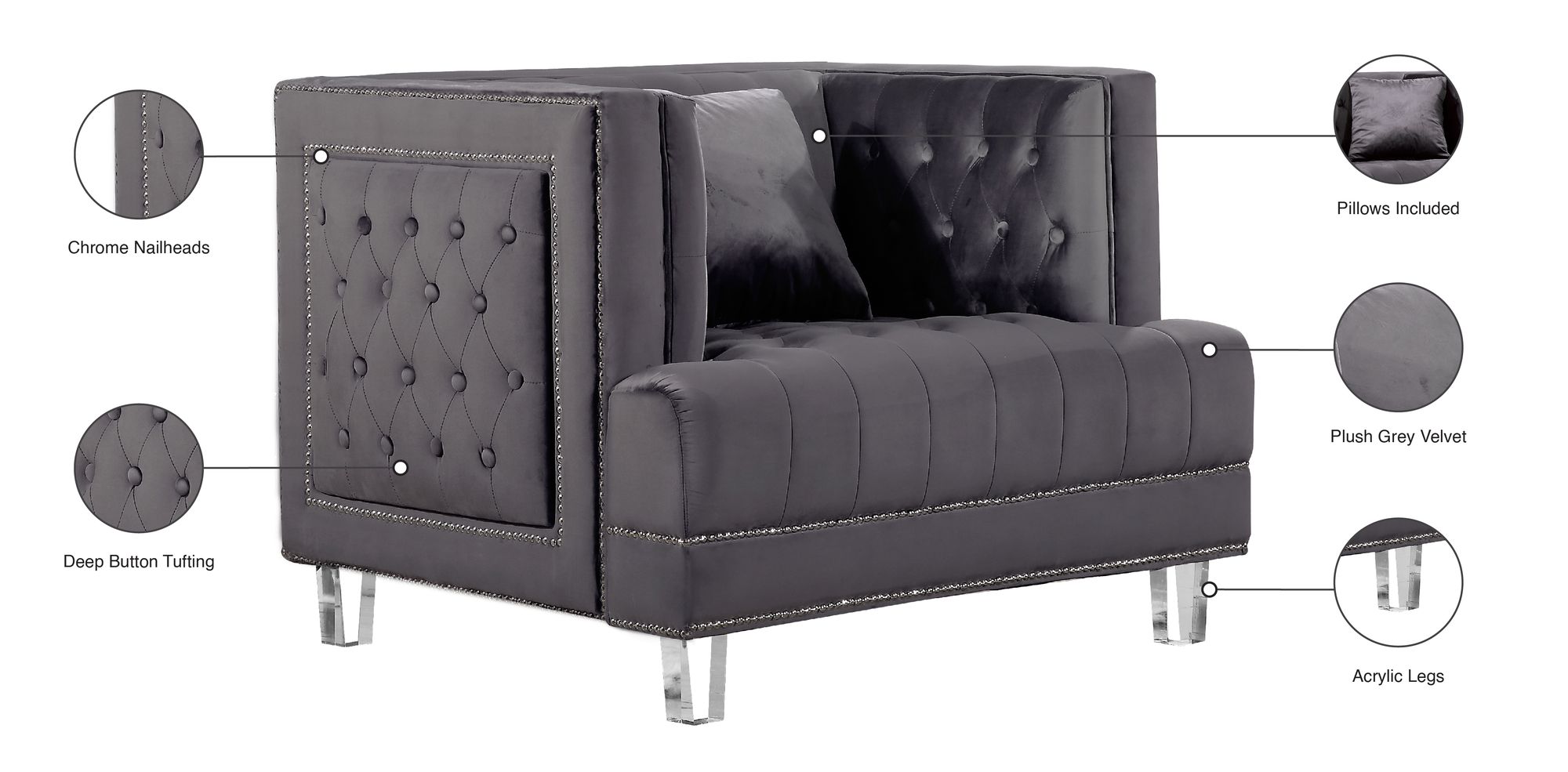 Lucas Velvet Chair