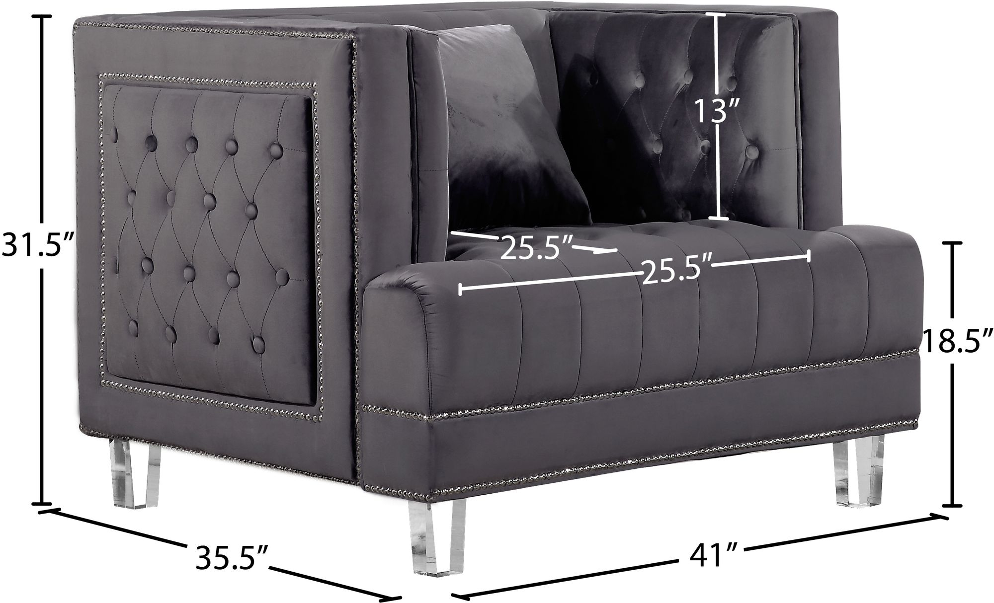 Lucas Velvet Chair