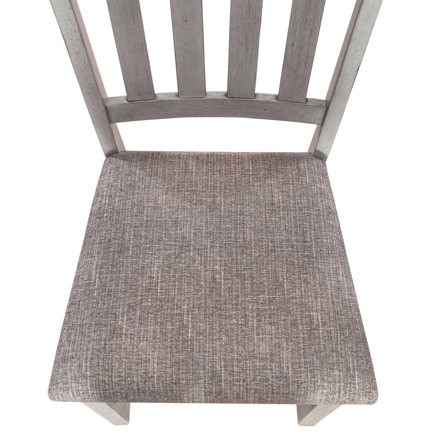 Splat Back Side Chair in Gray