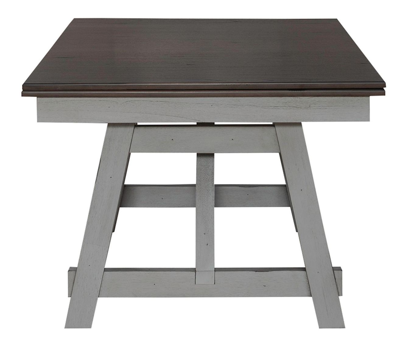 Newport Rectangular Wood Extendable Trestle Table